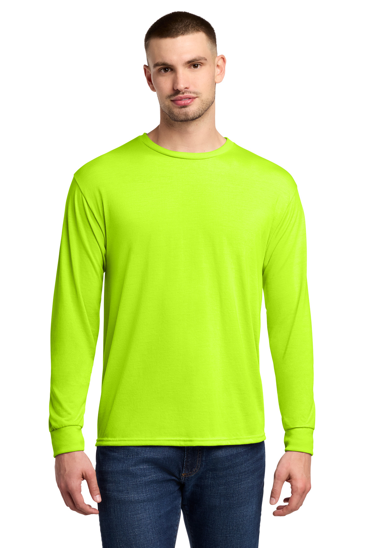 Jerzees Dri-Power 100% Polyester Long Sleeve T-Shirt