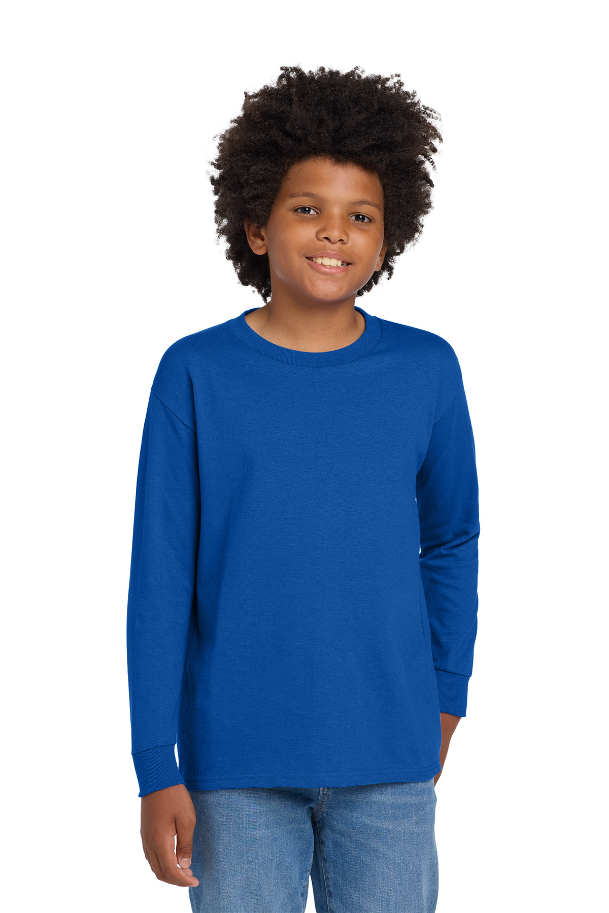 Gildan Youth Heavy Cotton 100% Cotton Long Sleeve T-Shirt