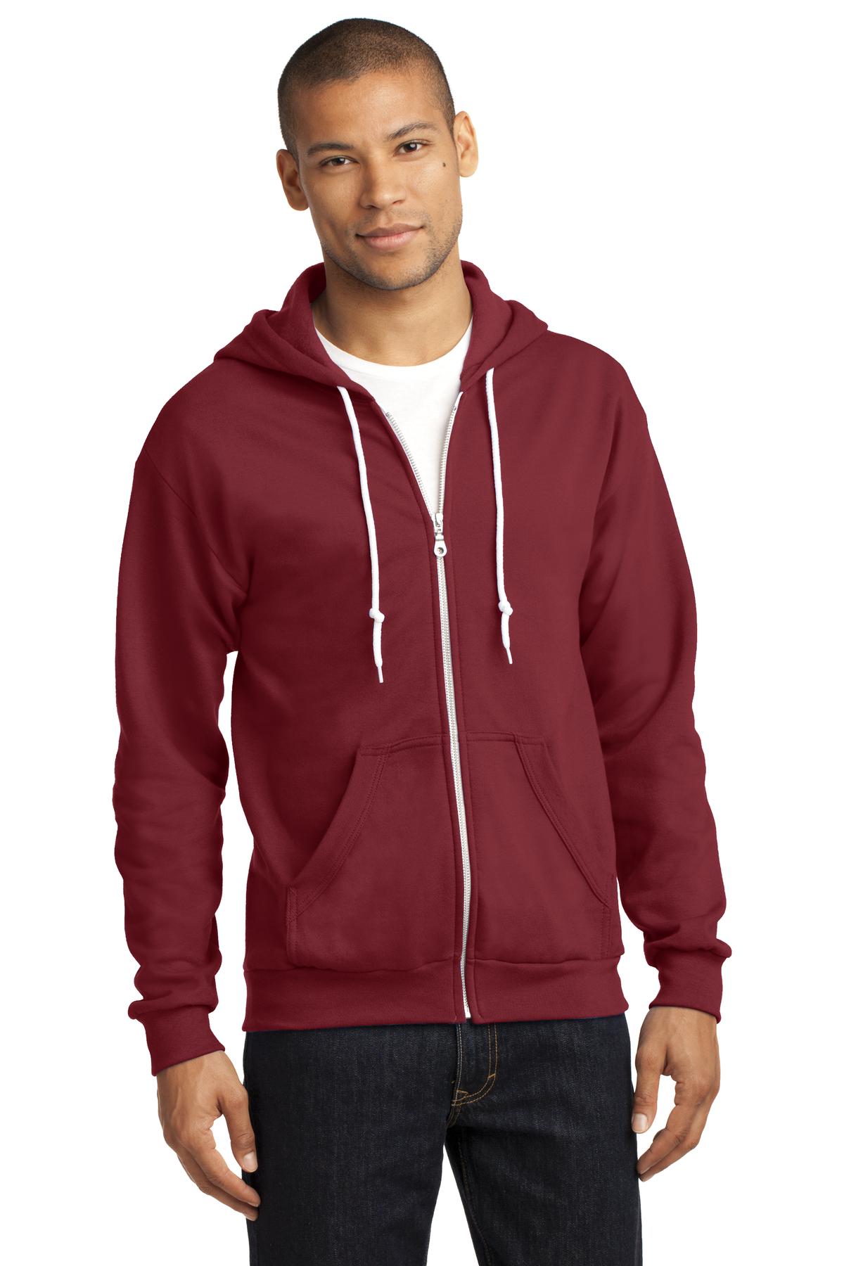 Anvil Full-Zip Hooded Sweatshirt