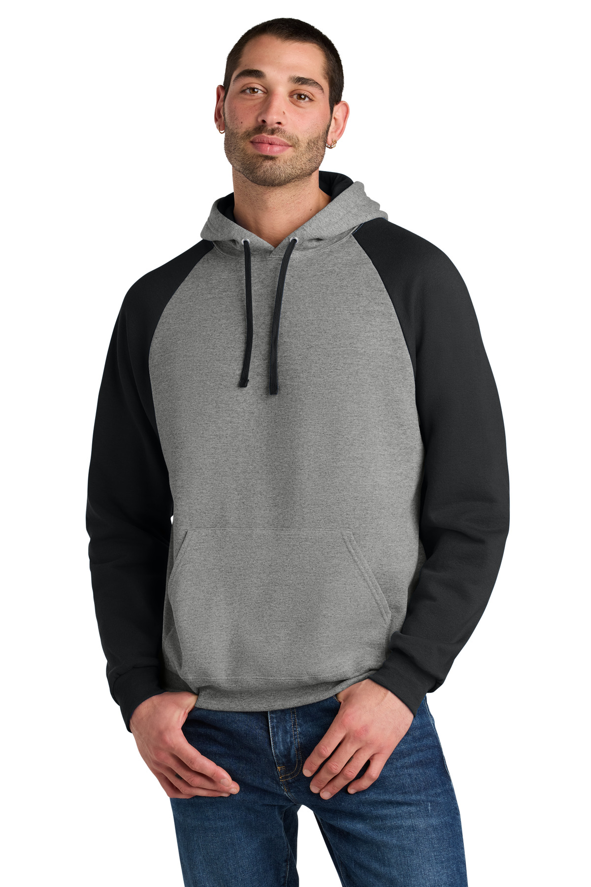 Jerzees Unisex NuBlend Colorblock Raglan Hoodie Sweatshirt