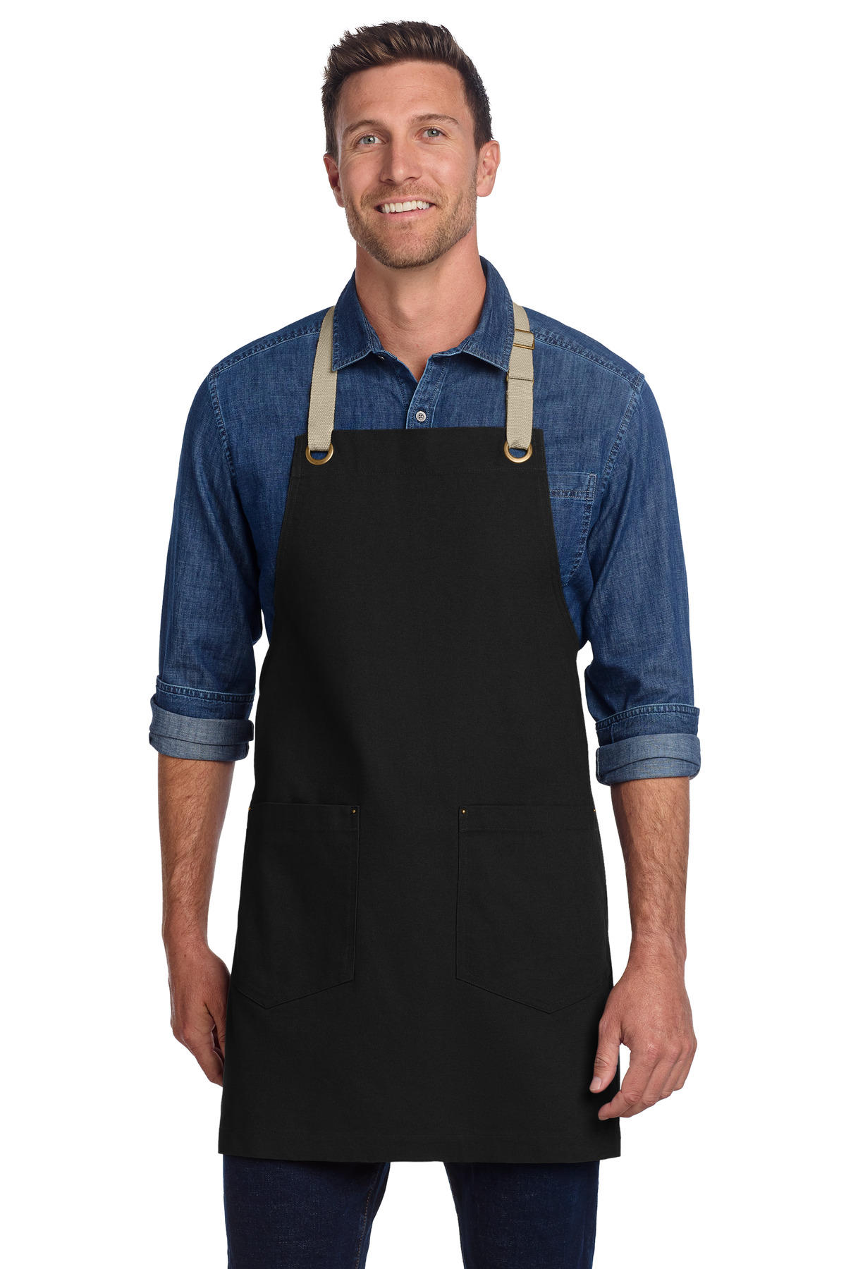 Port Authority Canvas Full-Length Two-Pocket Apron