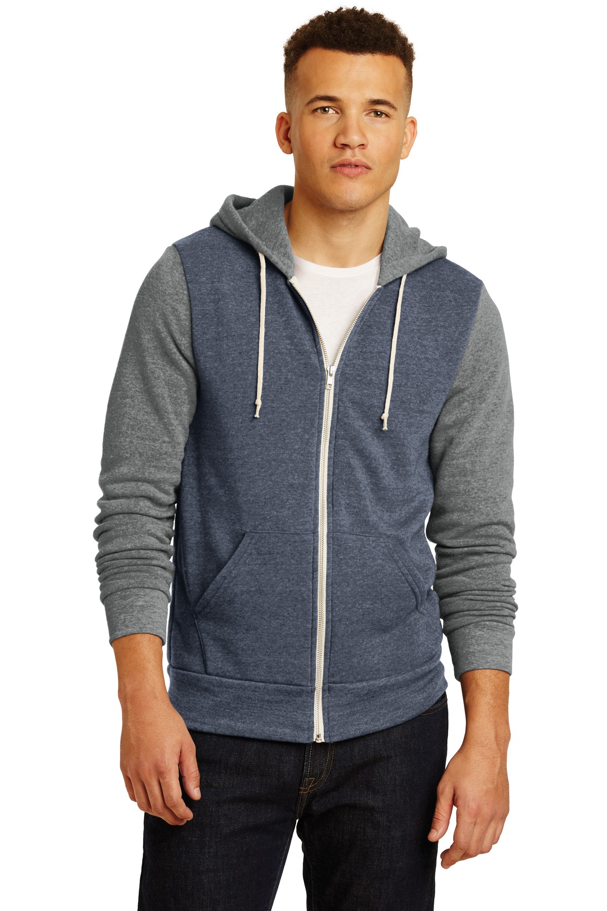 Alternative Colorblock Rocky Eco-Fleece Zip Hoodie