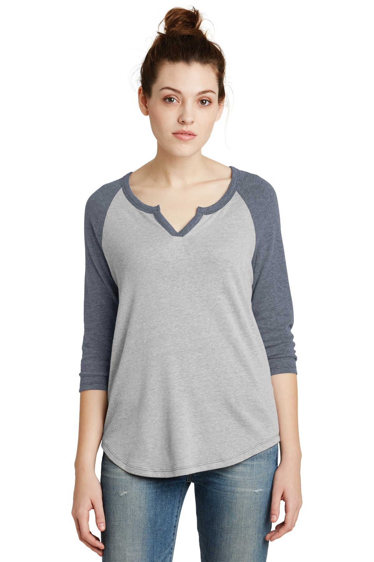 Alternative Women's Outfield 3/4-Sleeve Vintage 50/50 Tee