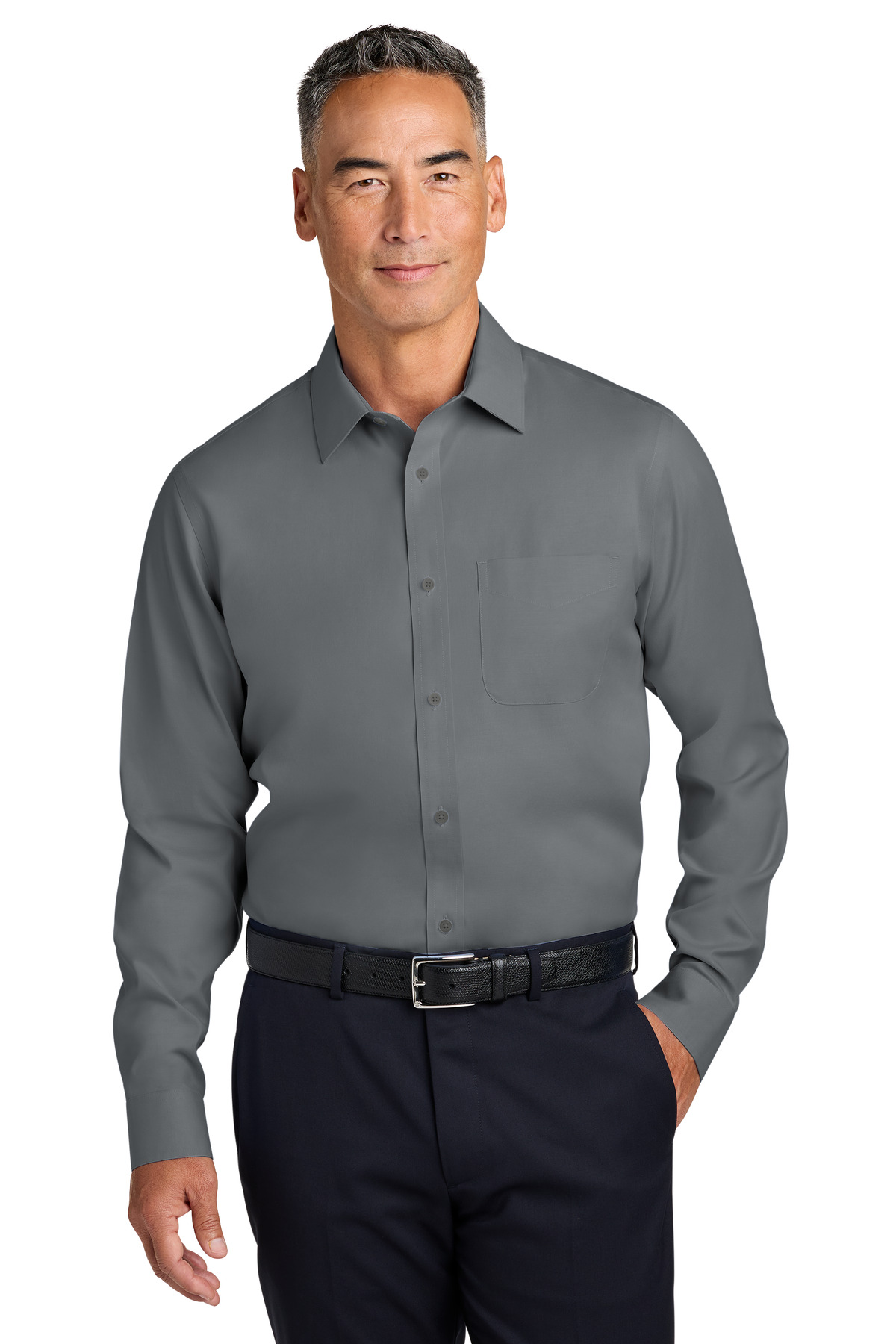 Brooks Brothers Wrinkle-Free Stretch Pinpoint Spread Collar Shirt