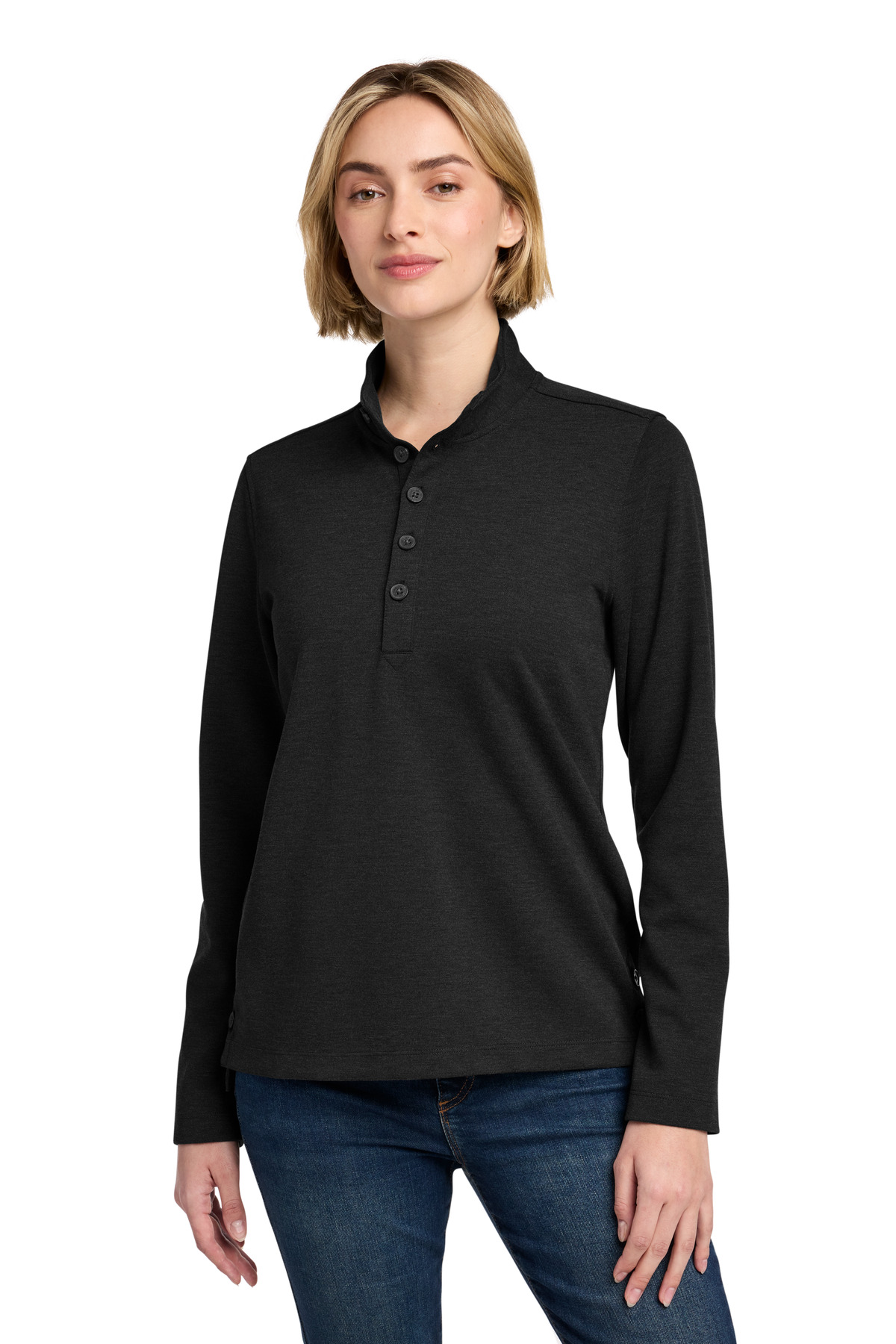 Brooks Brothers Women's Mid-Layer Stretch 1/2-Button