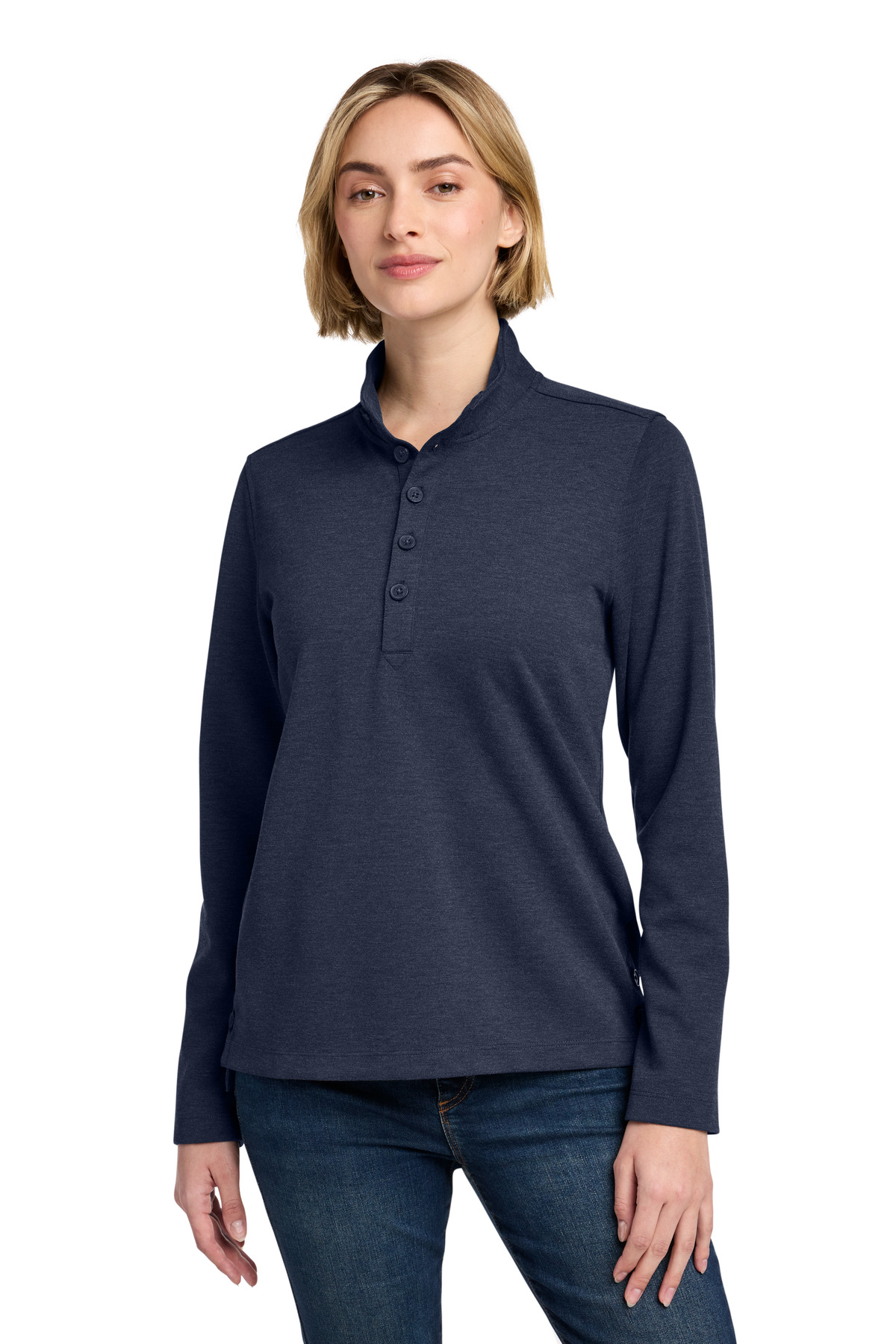 Brooks Brothers Women's Mid-Layer Stretch 1/2-Button