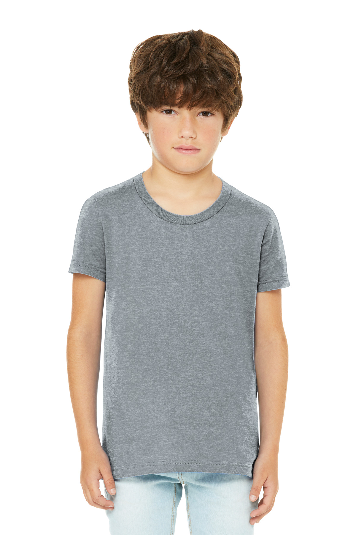 BELLA+CANVAS Youth Heather CVC Tee