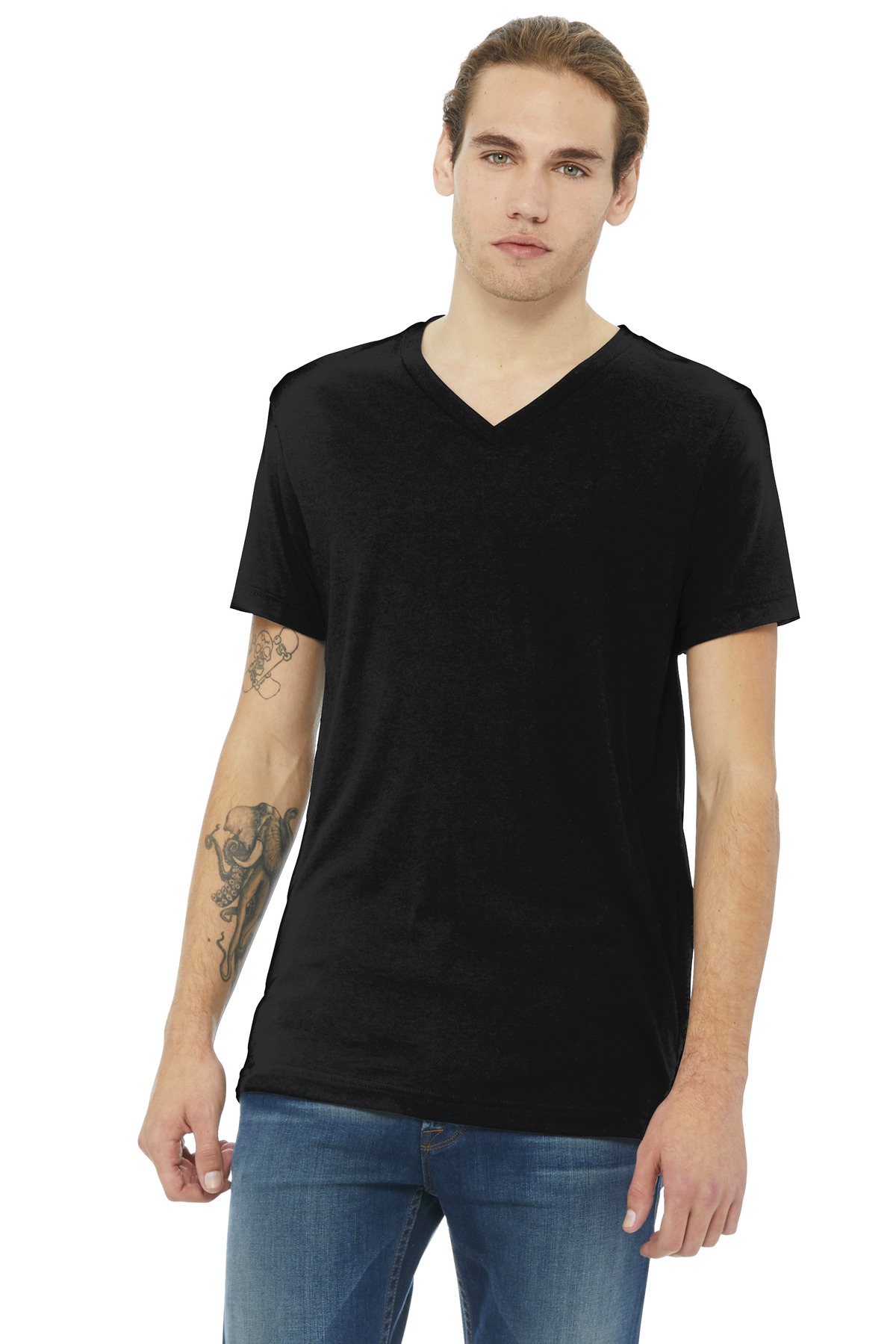 BELLA+CANVAS Unisex Triblend Short Sleeve V-Neck Te