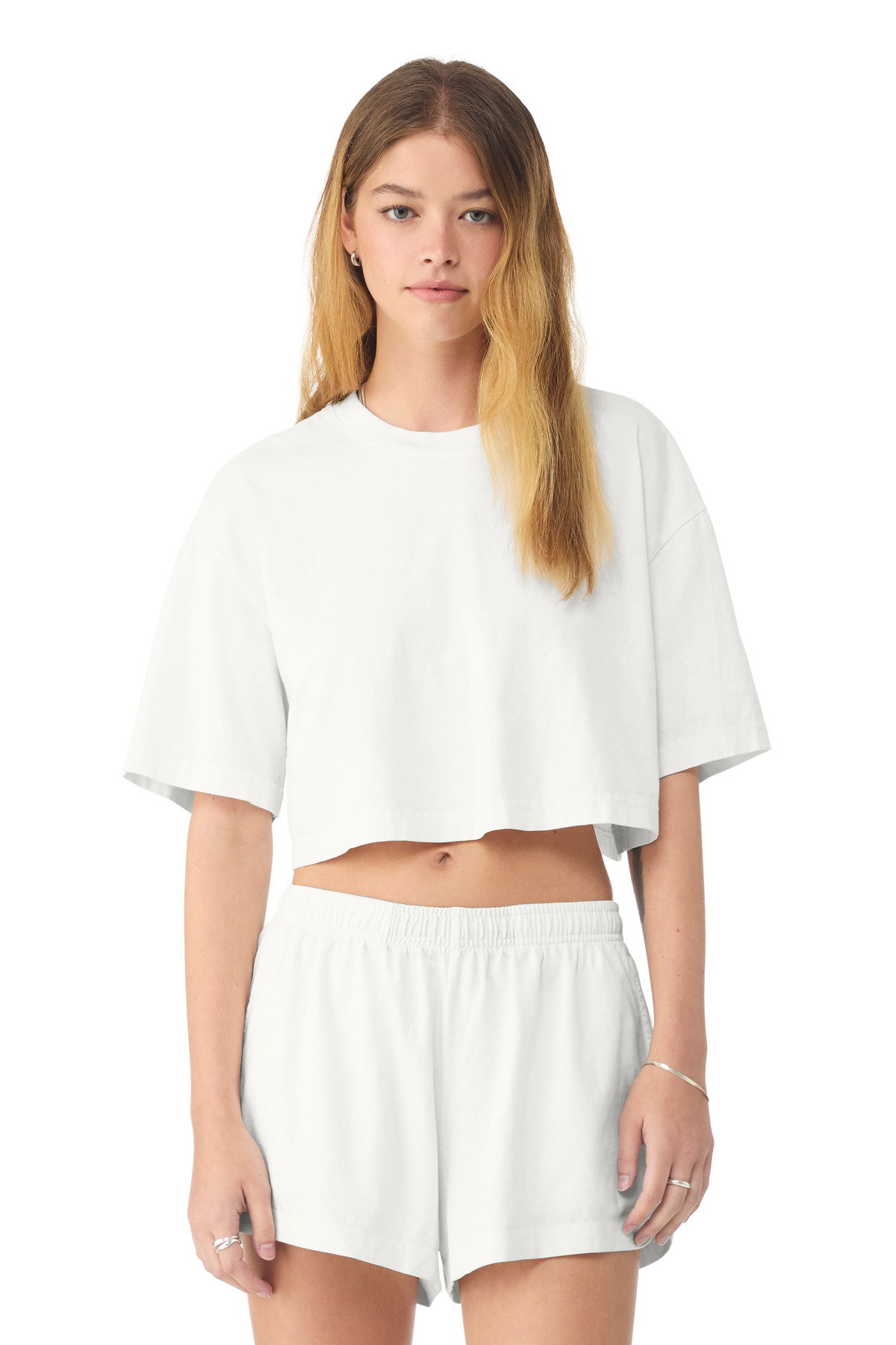 BELLA+CANVAS Women's Heavyweight Garment-Dyed Cropped Tee