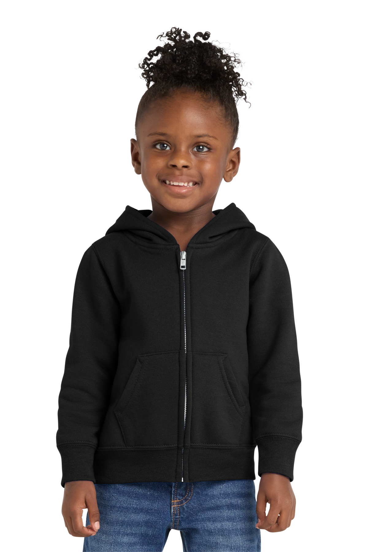 Port & Co Toddler Core Fleece Full-Zip Hooded Sweatshirt