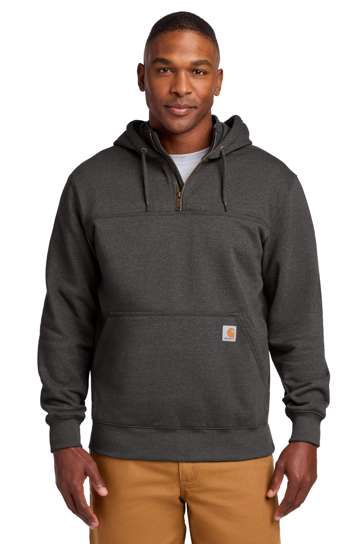Carhartt Rain Defender Paxton Heavyweight Hooded Zip Mock Sweatshirt