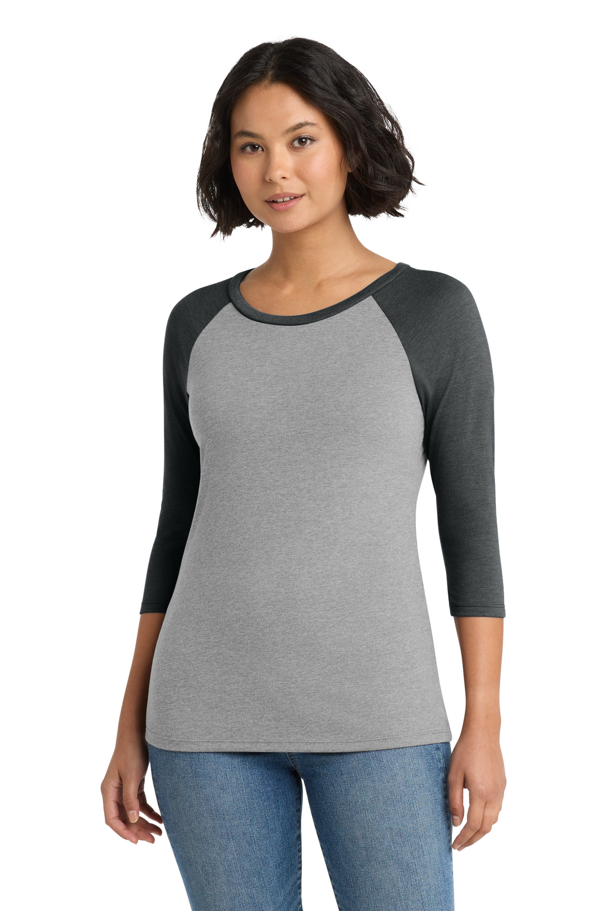 District Women's Perfect Tri 3/4-Sleeve Raglan