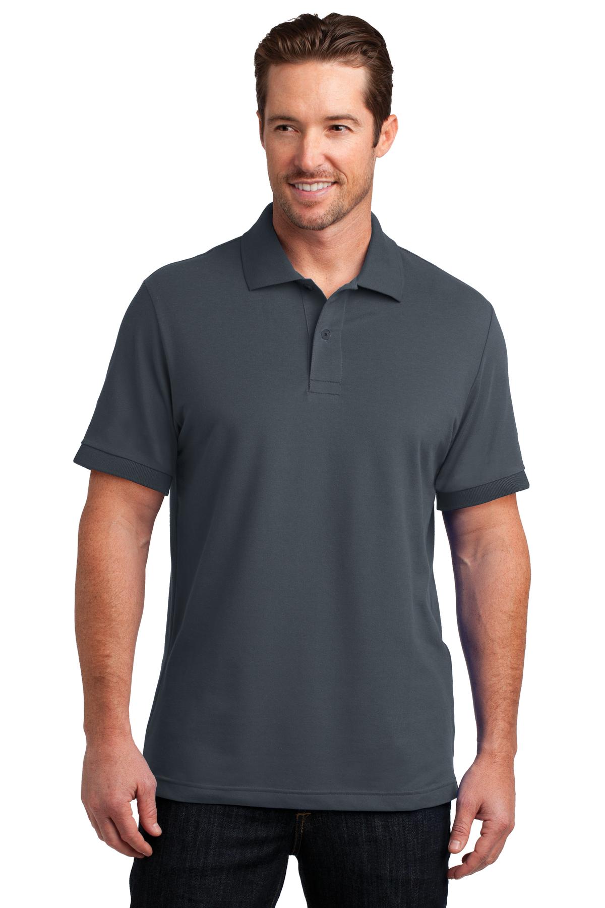 District Made Mens Stretch Pique Polo
