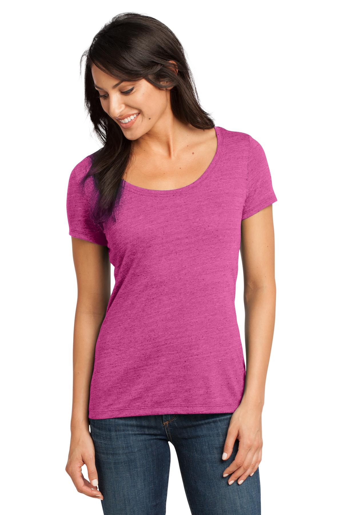 District Made - Ladies Textured Scoop Tee