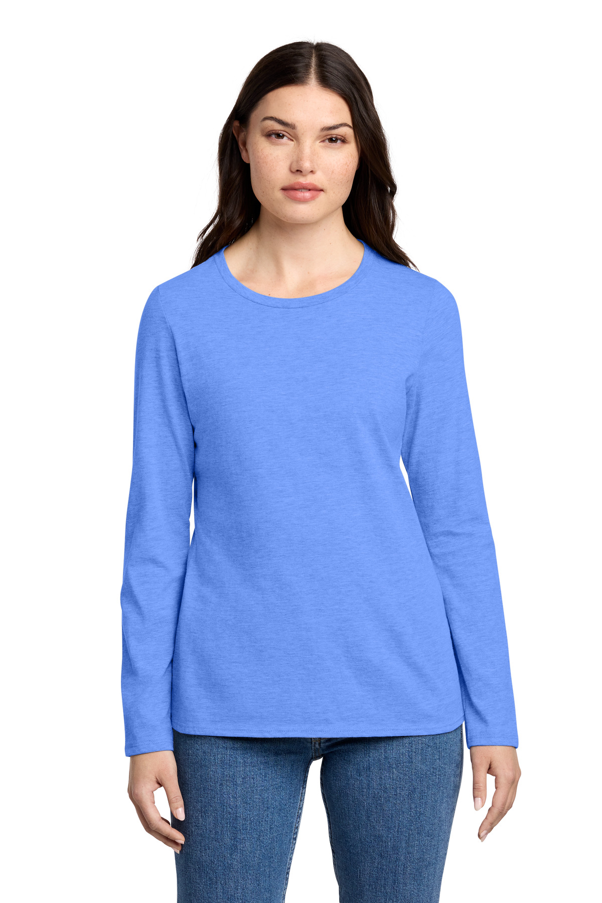 District Women's Perfect Blend CVC Long Sleeve Tee