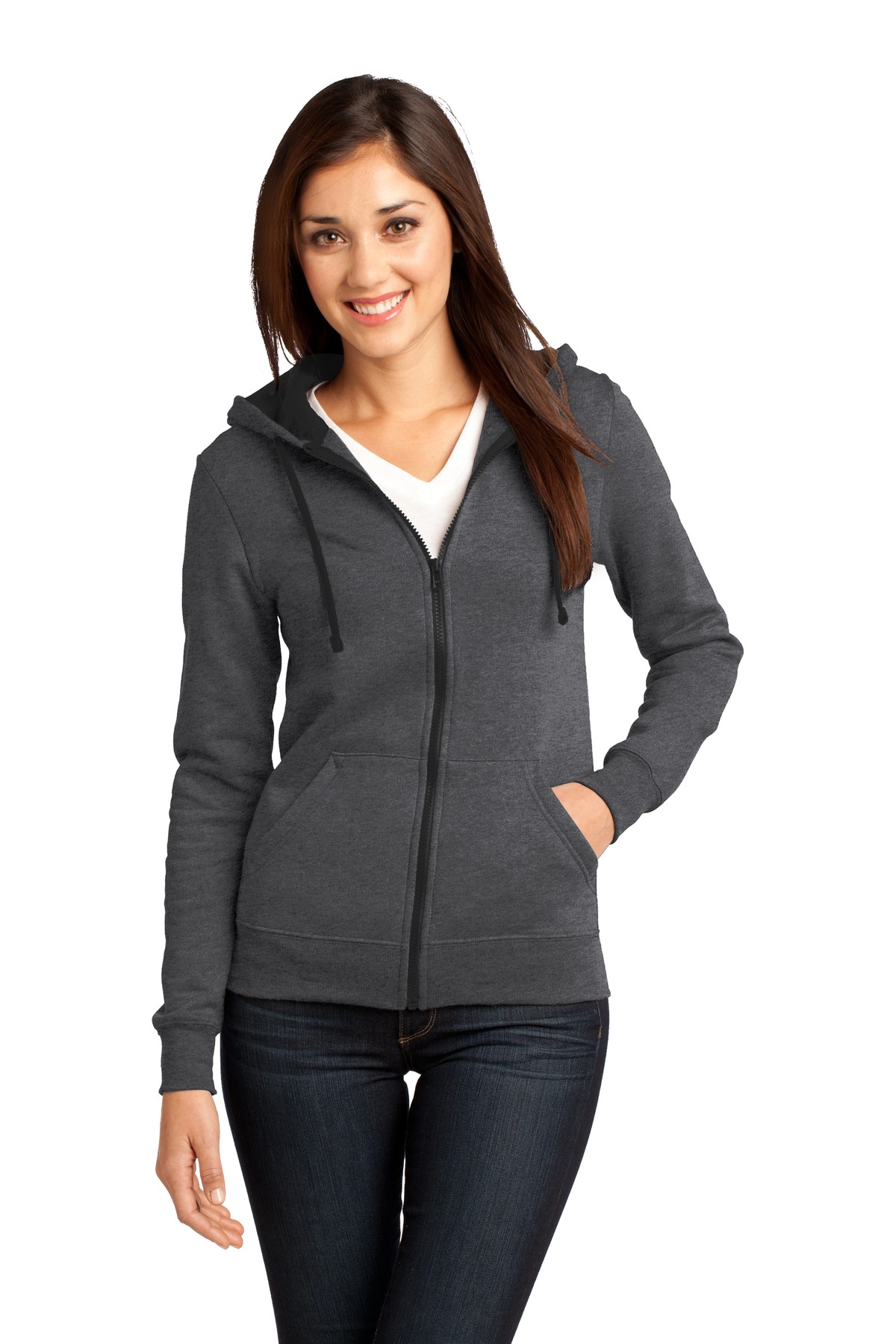 District - Juniors The Concert Fleece Full-Zip Hoodie