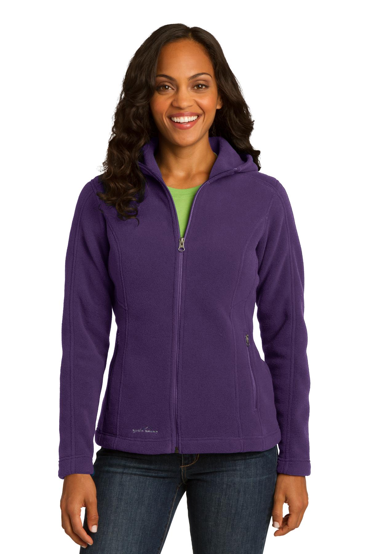 Eddie Bauer Ladies Hooded Full-Zip Fleece Jacket