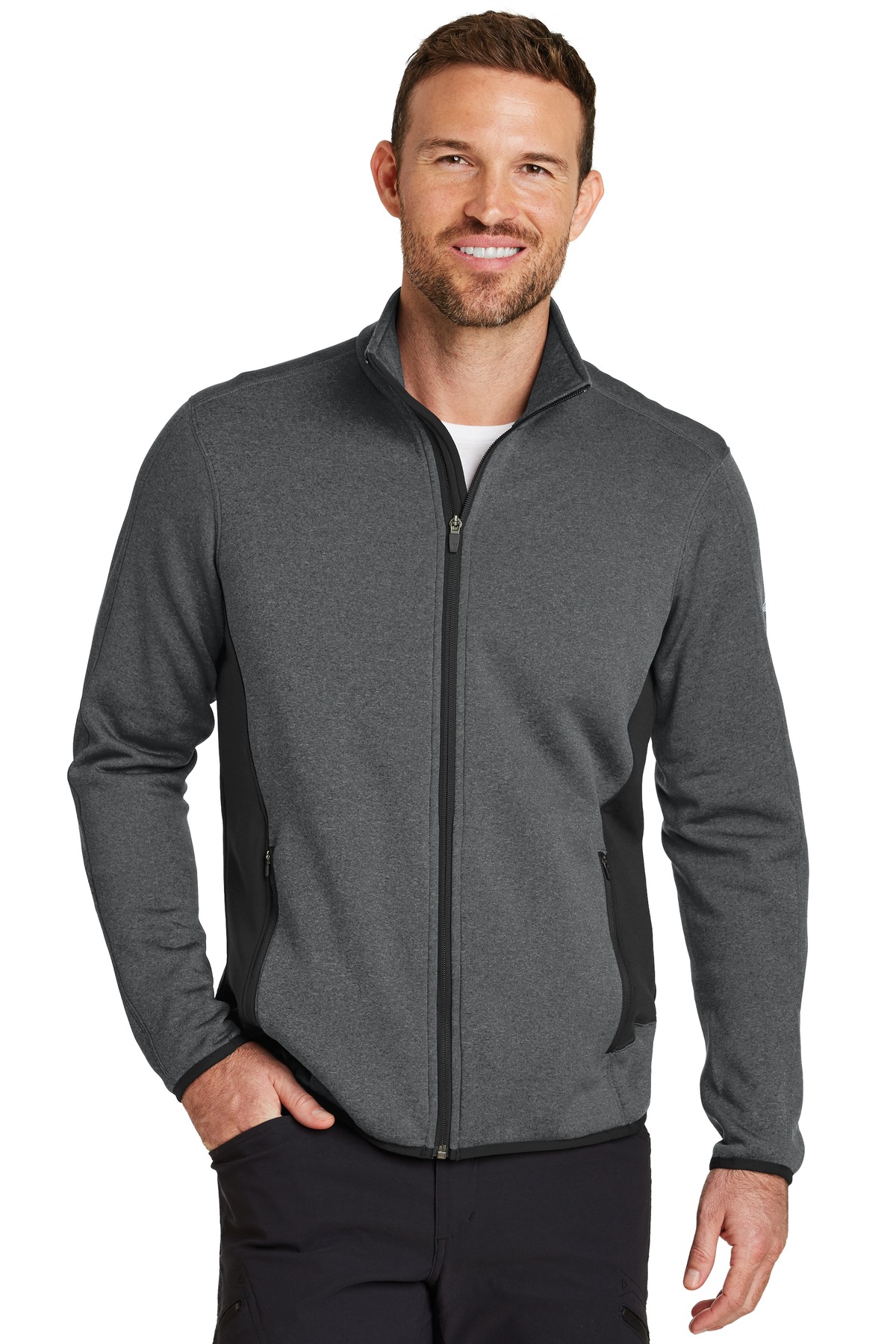 Eddie Bauer Full-Zip Heather Stretch Fleece Jacket