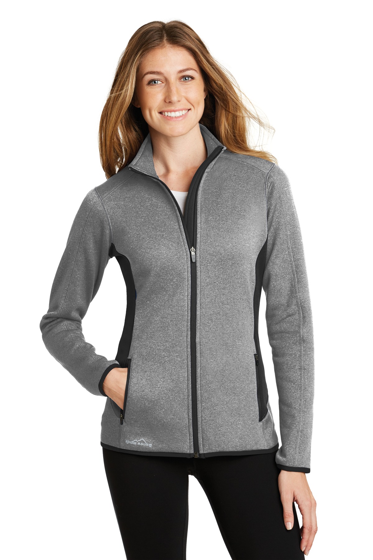 Eddie Bauer Women's Full-Zip Heather Stretch Fleece Jacket