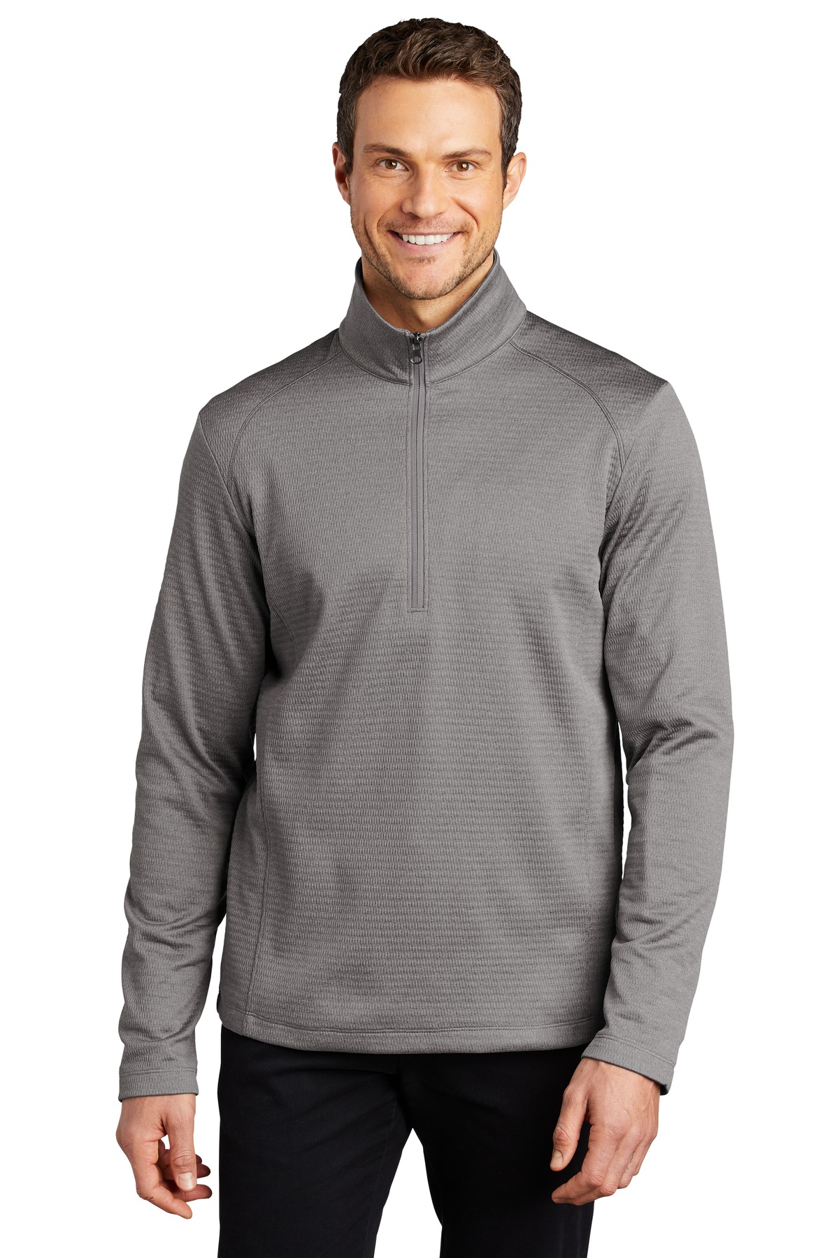 Port Authority Diamond Heather Fleece 1/4-Zip Pullover