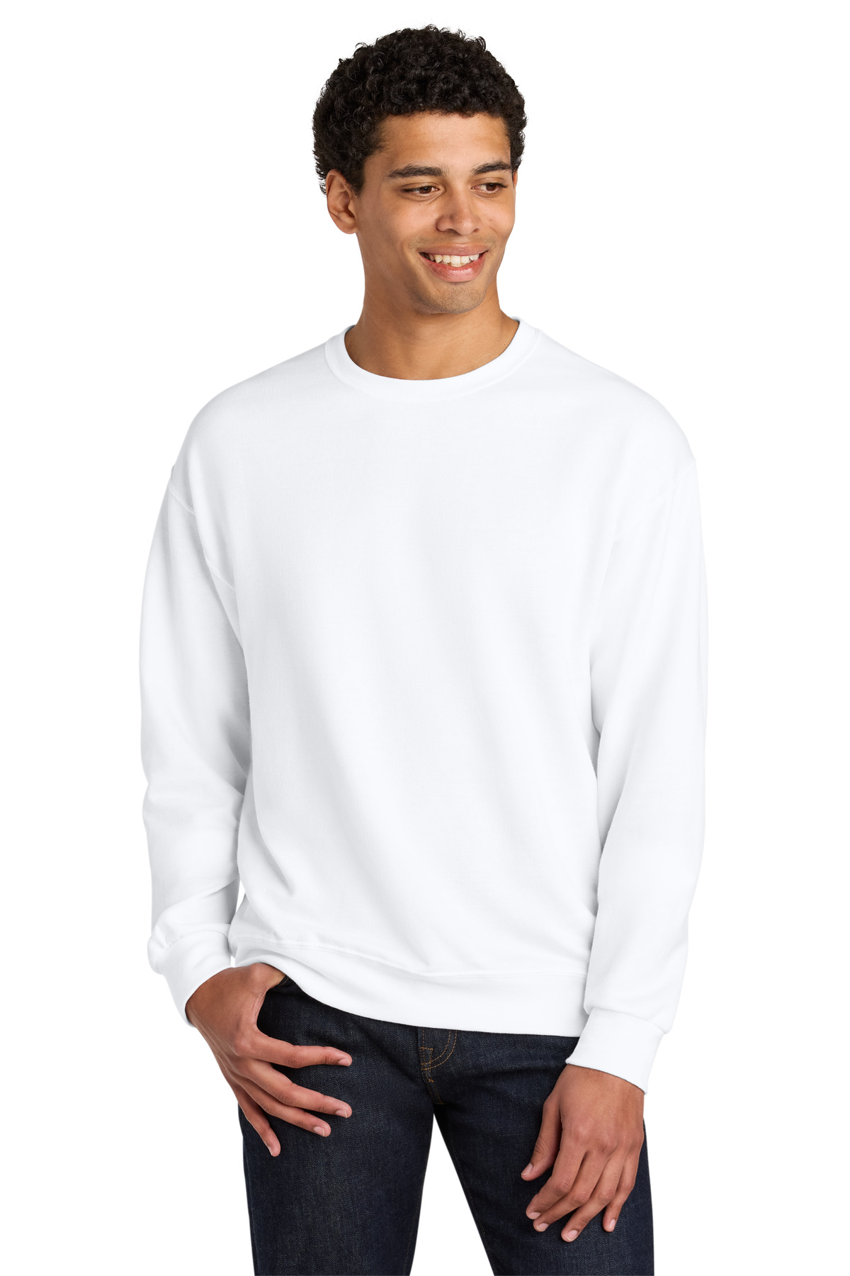 Jerzees Ultimate Unisex CVC Ring Spun Crewneck Sweatshirt