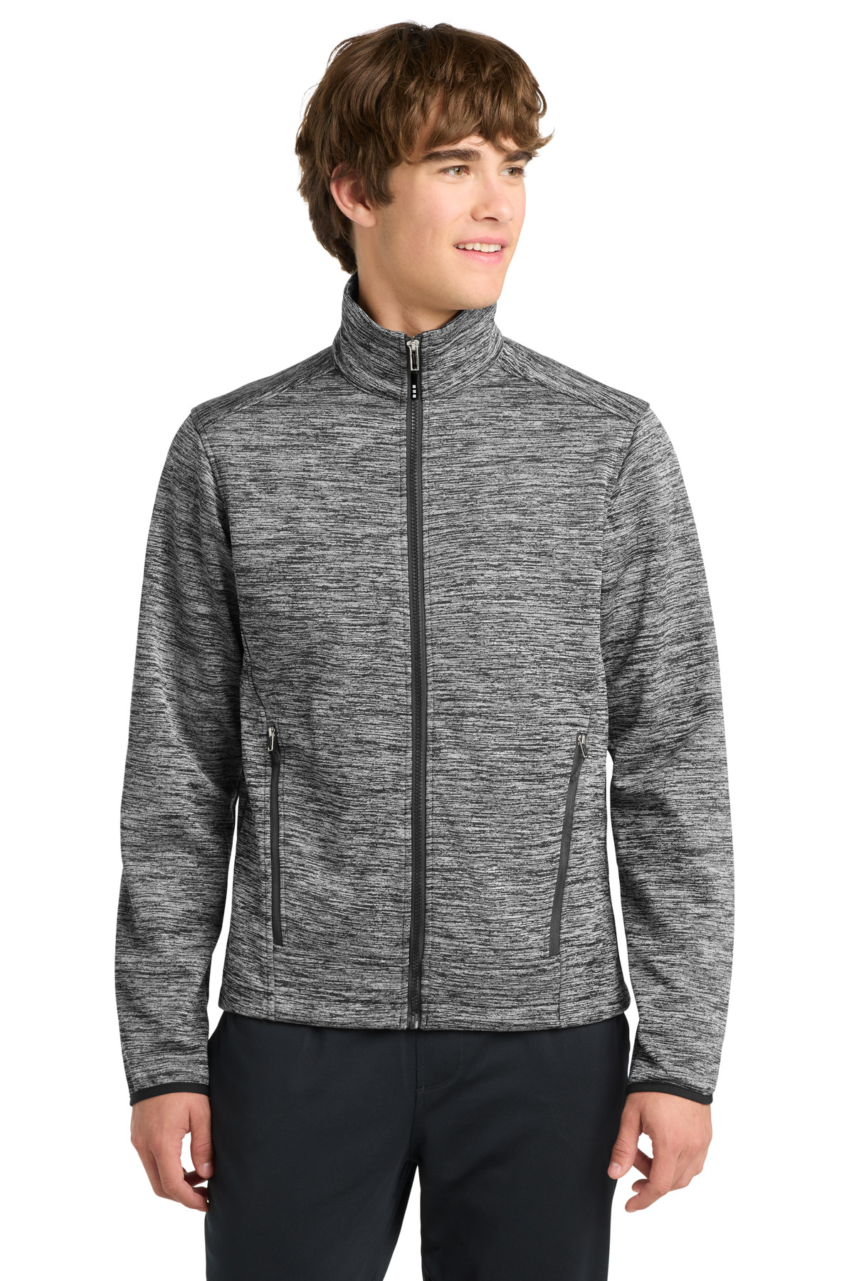 Sport-Tek PosiCharge Electric Heather Soft Shell Jacket
