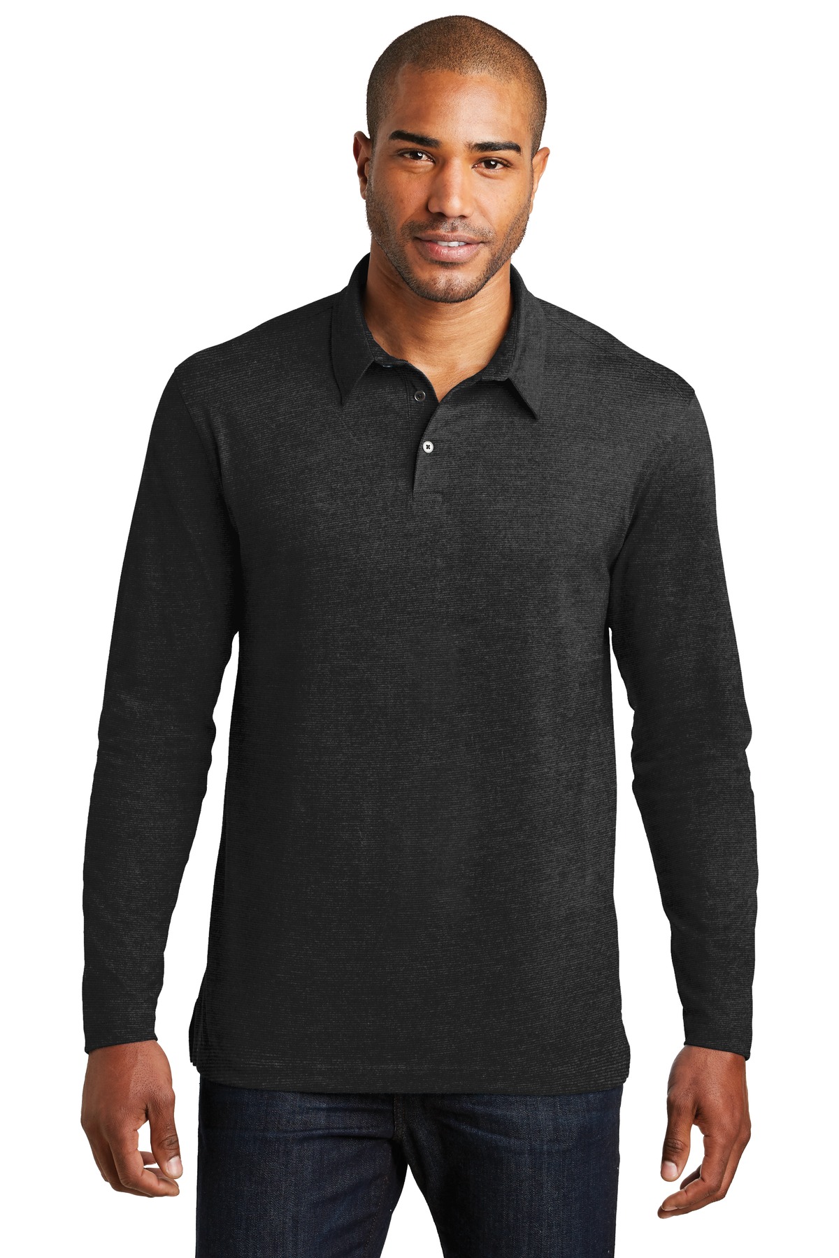 Port Authority Long Sleeve Meridian Cotton Blend Polo