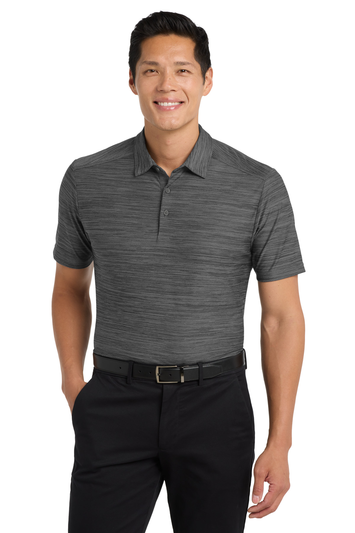 Port Authority Stretch Heather Polo
