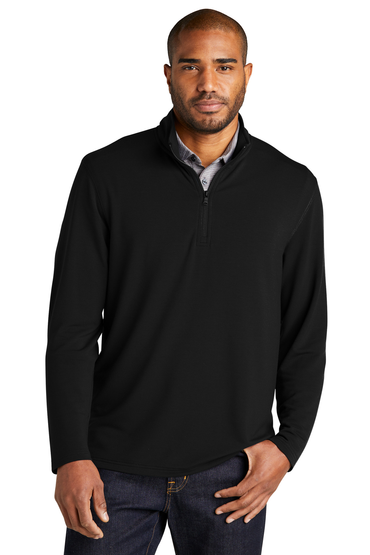 Port Authority Microterry 1/4-Zip Pullover