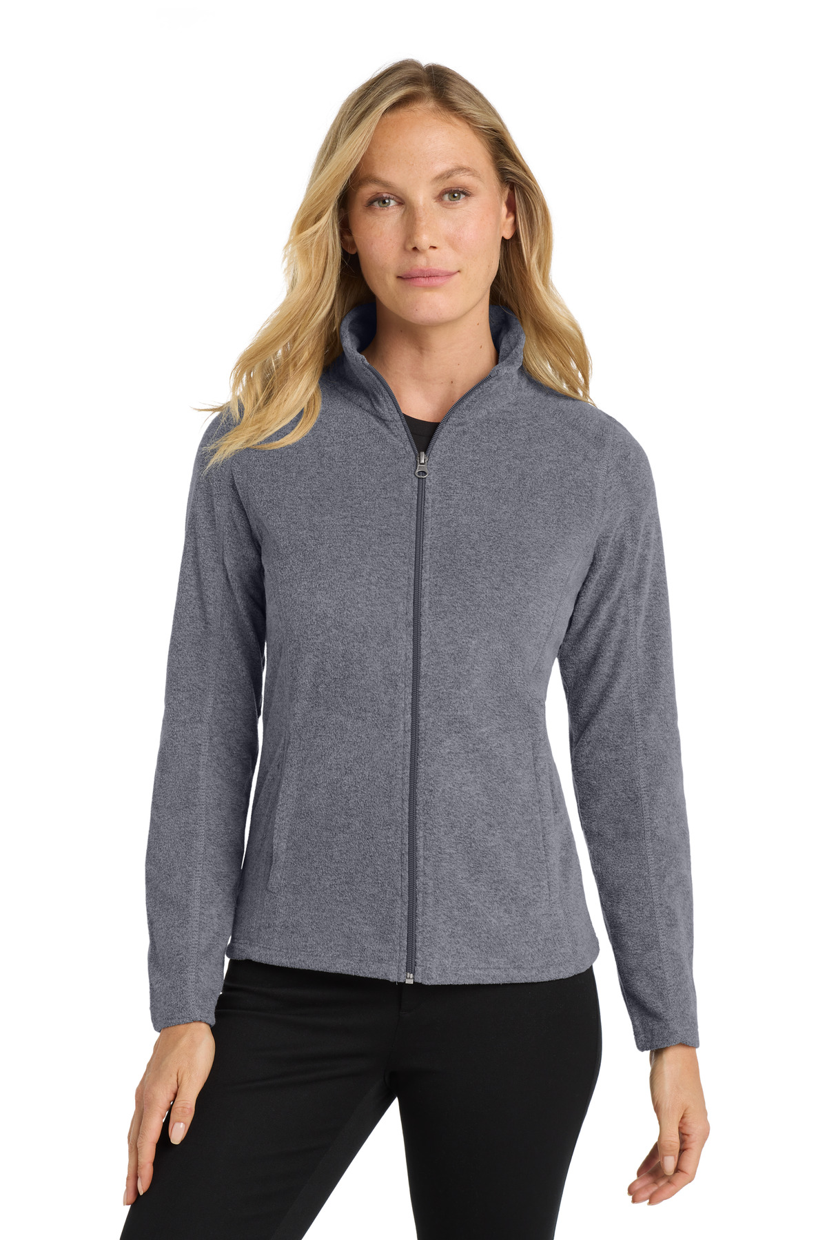 Port Authority Women's Heather Microfleece Full-Zip Jacket