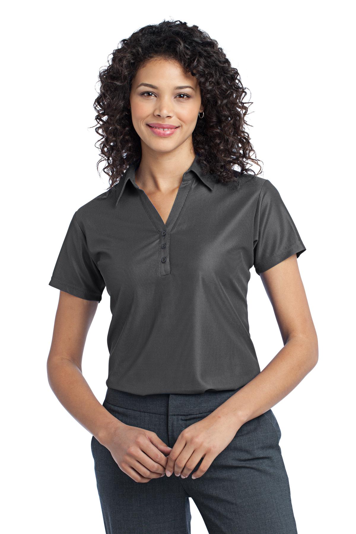 Port Authority Ladies Vertical Pique Polo