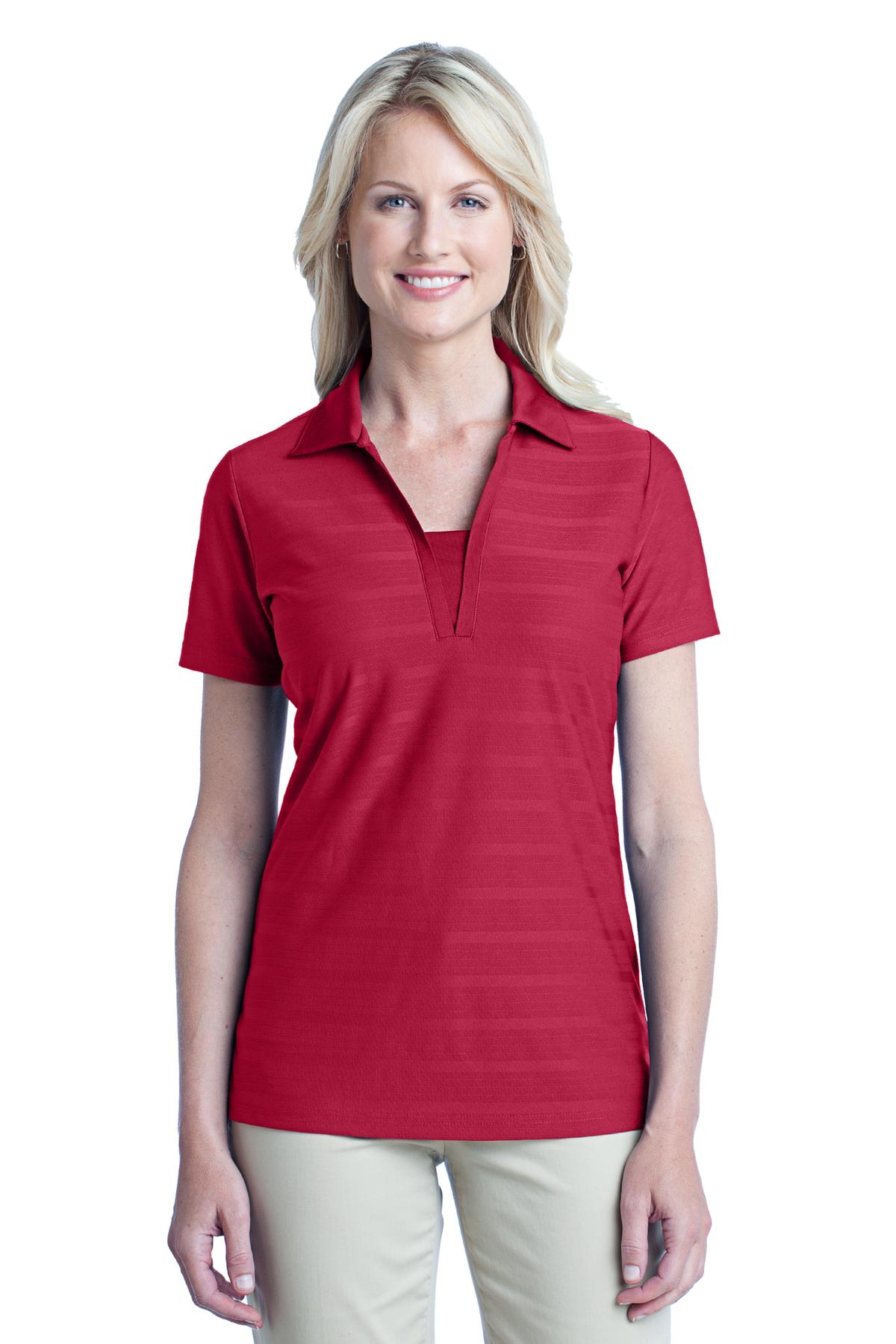 Port Authority Ladies Horizontal Texture Polo
