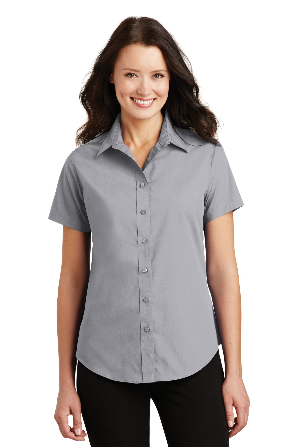 Port Authority Ladies Short Sleeve Value Poplin Shirt
