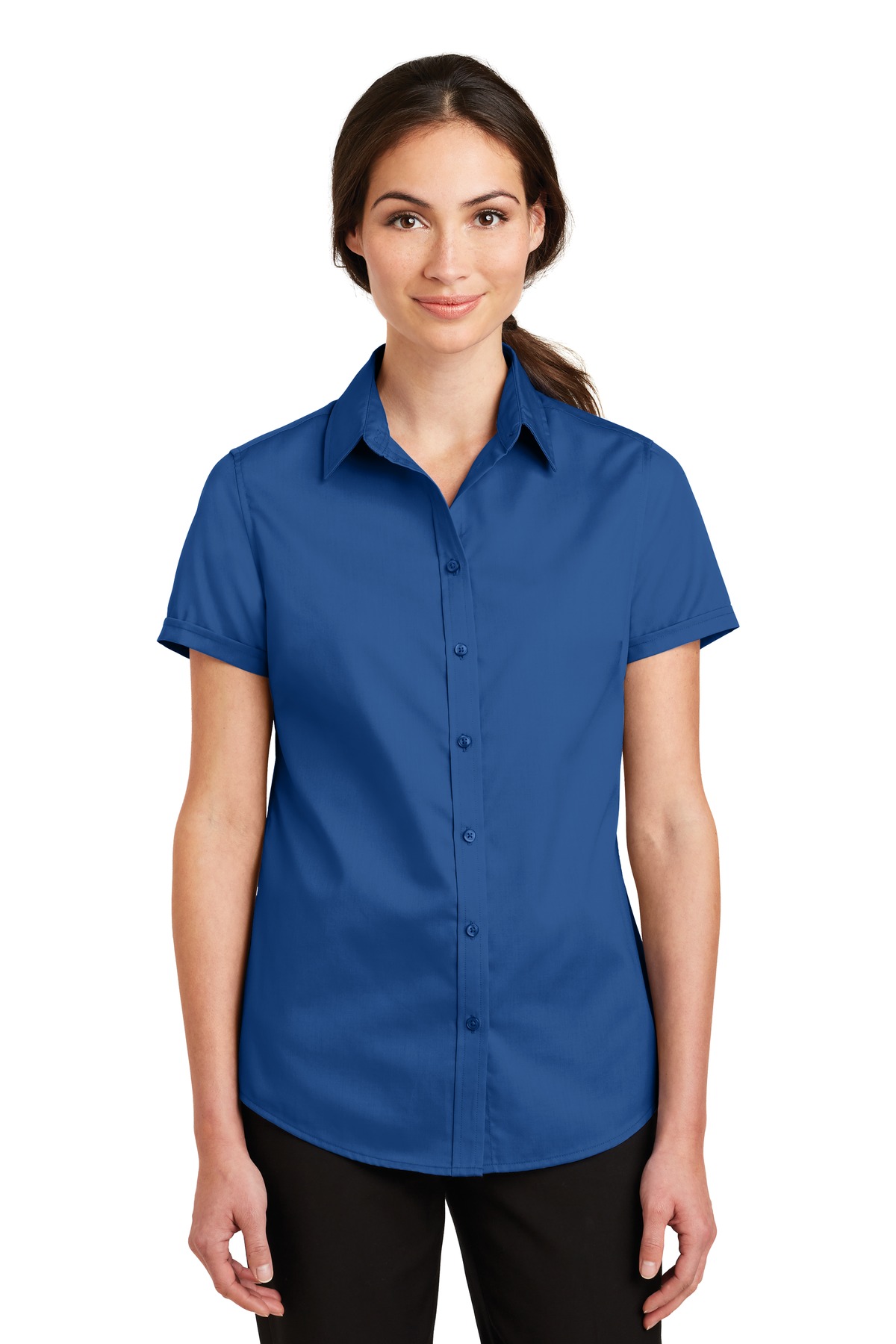 Port Authority Women's Short Sleeve SuperPro Twill Shirt