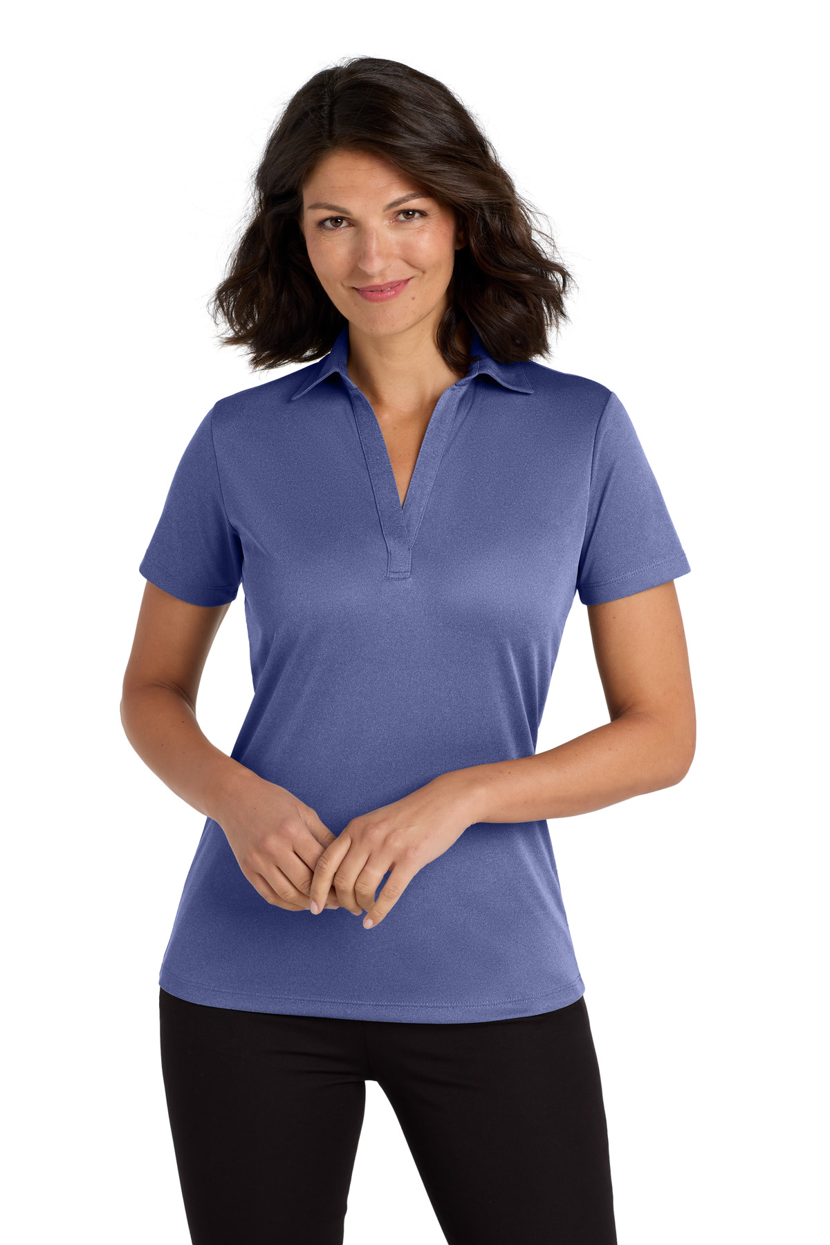 Port Authority Women's Heathered Silk Touch Performance Polo