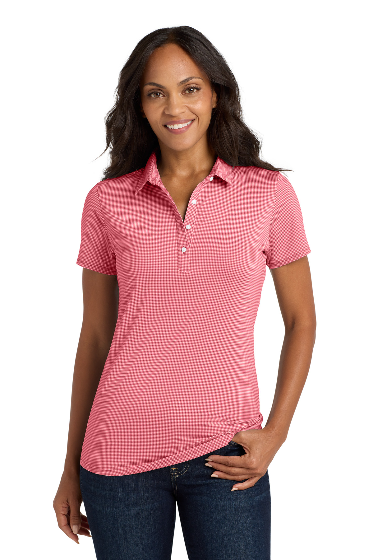 Port Authority Women's Gingham Polo