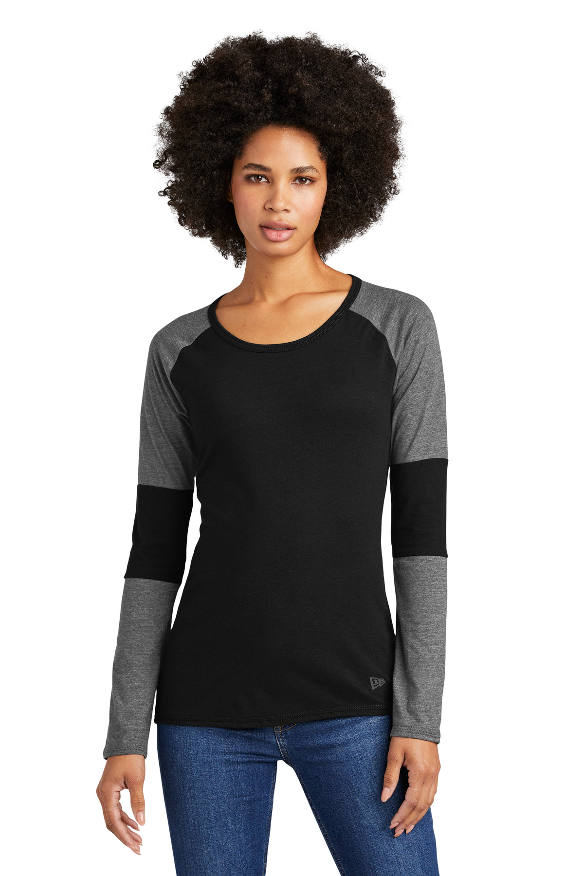New Era Ladies Tri-Blend Performance Baseball Tee