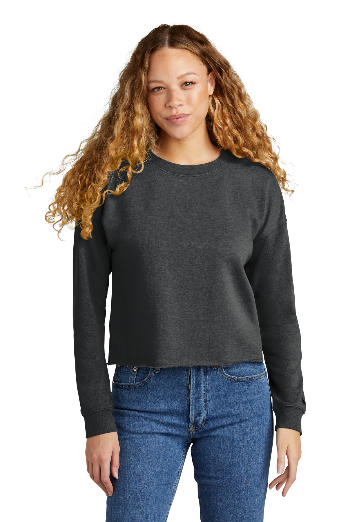 New Era Women's Tri-Blend Fleece Crop Crew