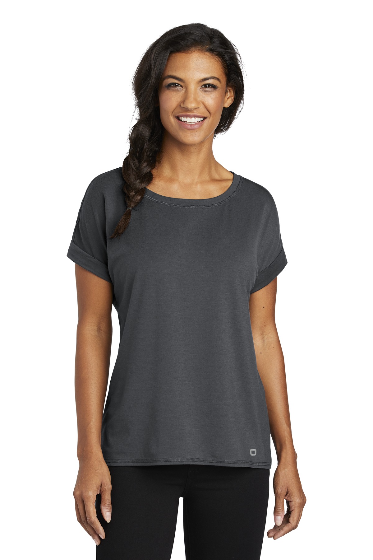 OGIO Ladies Luuma Cuffed Short Sleeve