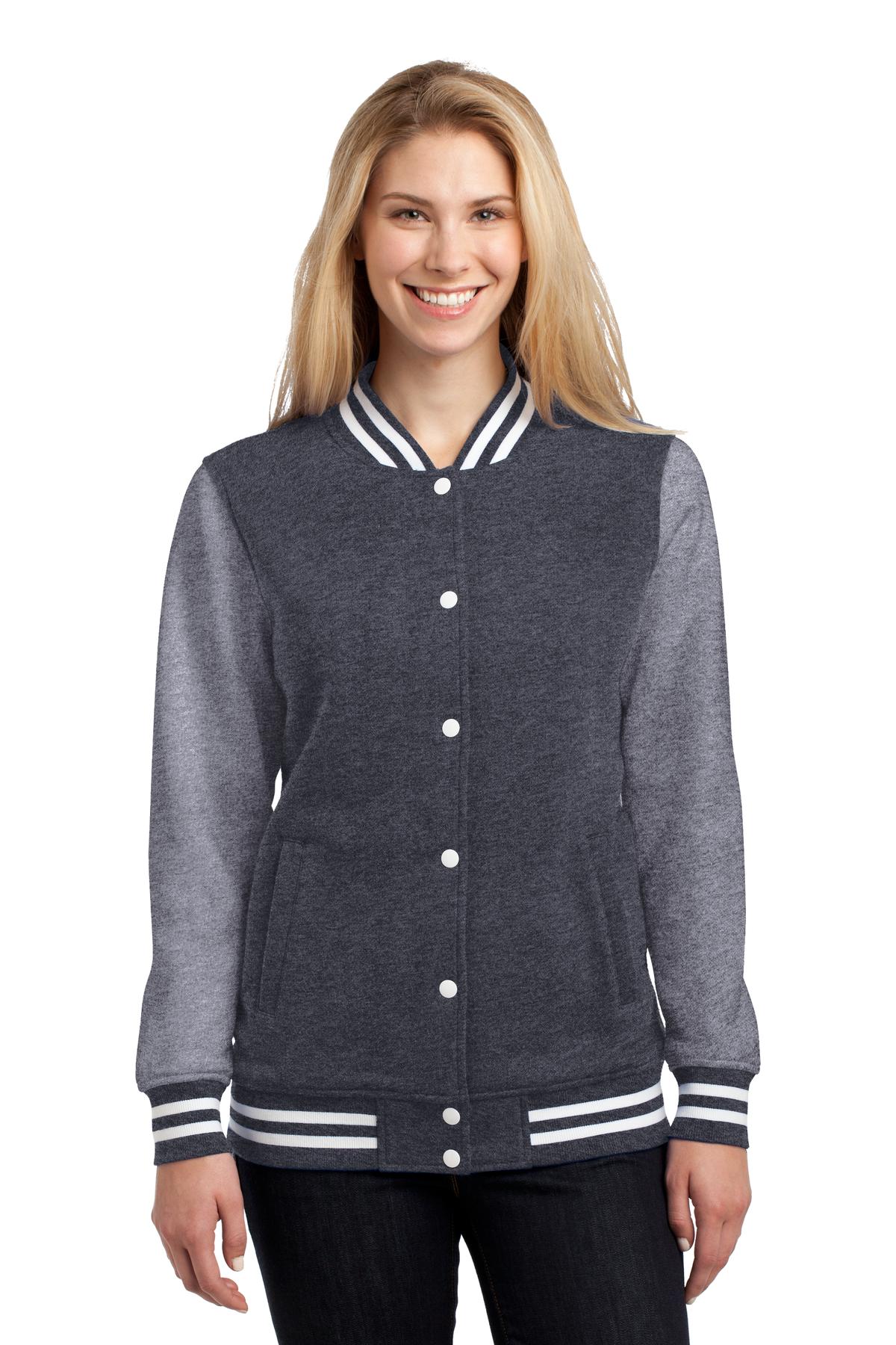 Sport-Tek Ladies Fleece Letterman Jacket