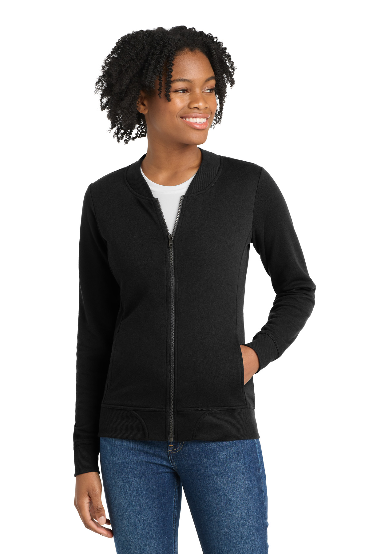 Sport-Tek Women's Lightweight French Terry Bomber