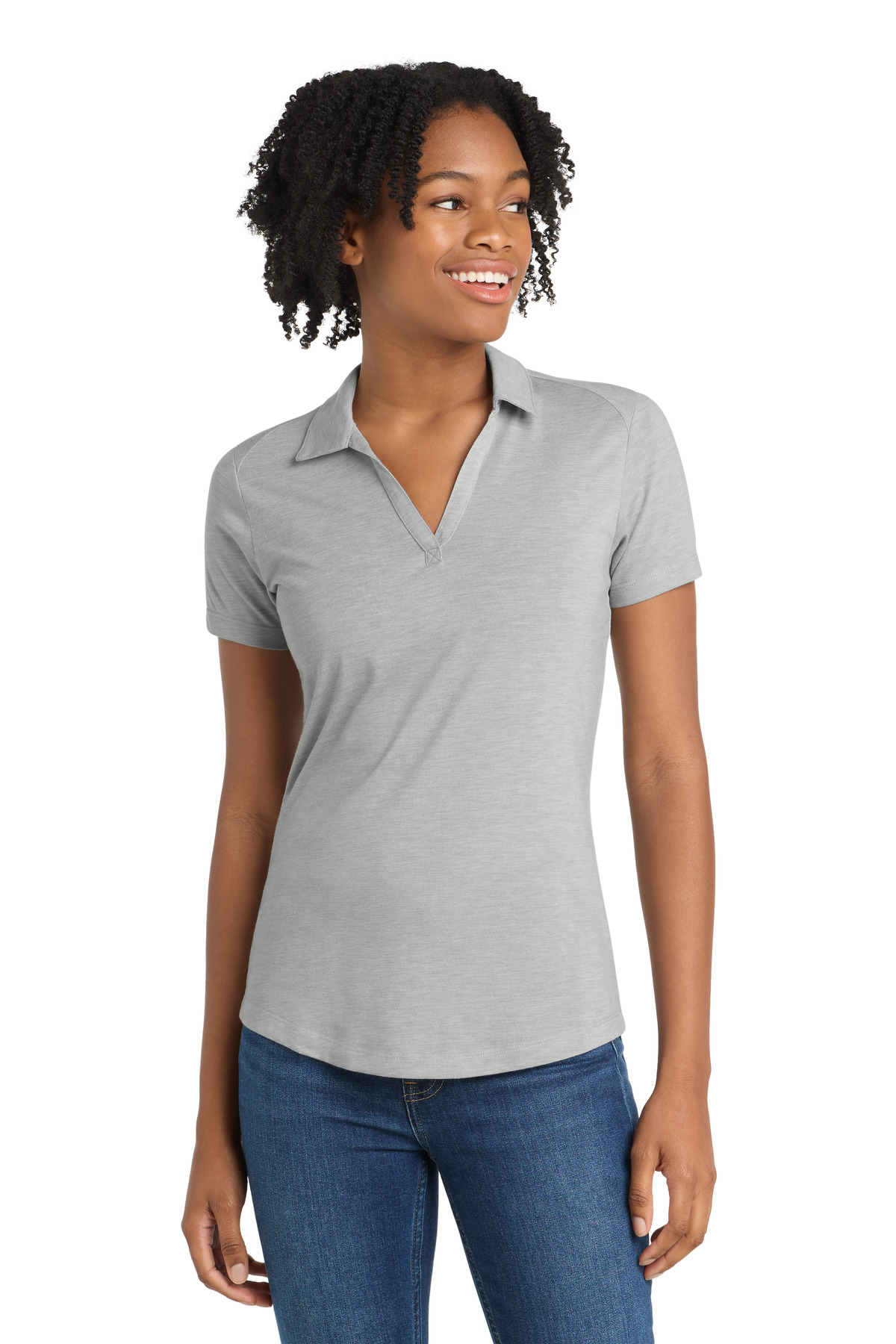 Sport-Tek Women's PosiCharge Tri-Blend Wicking Polo
