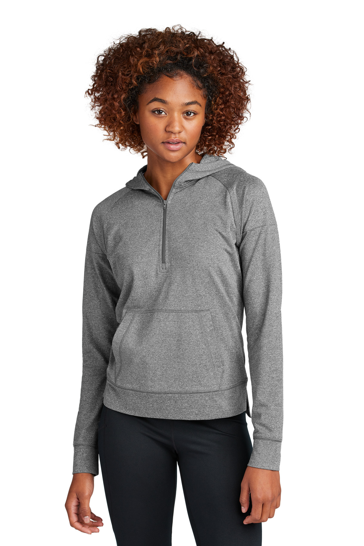 Sport-Tek Women's Sport-Wick Stretch 1/2-Zip Hoodie