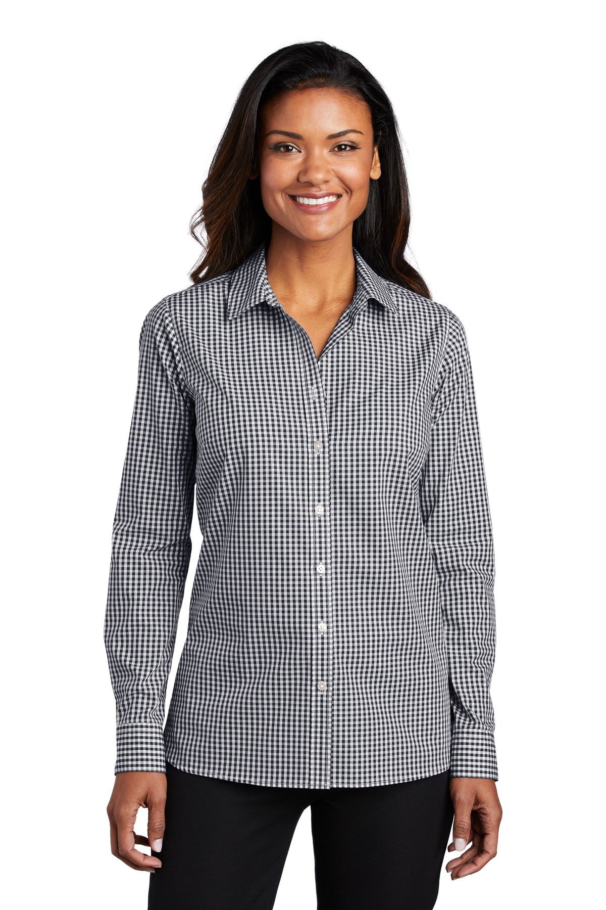 Port Authority Women's Broadcloth Gingham Easy Care Shirt