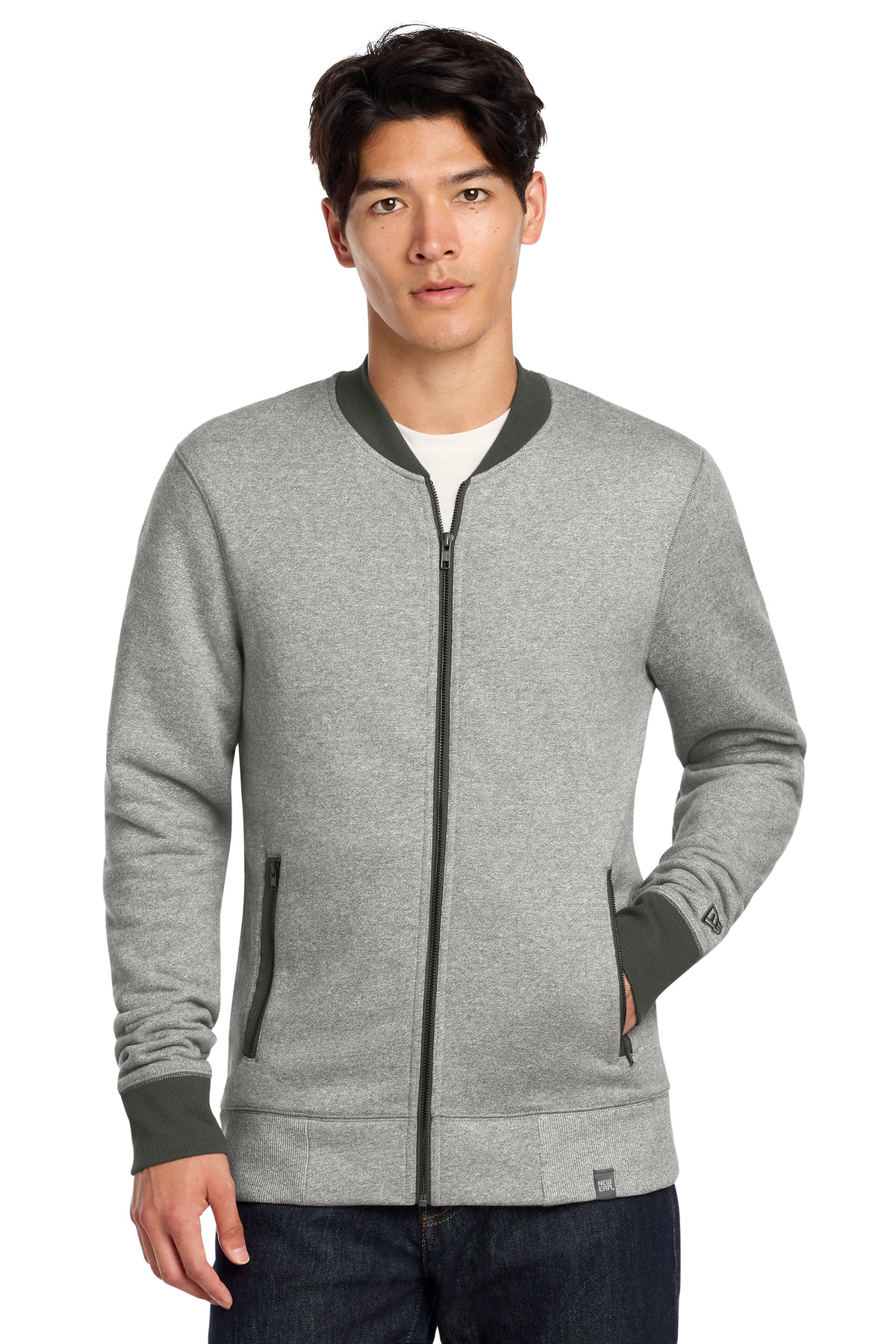 New Era French Terry Baseball Full-Zip