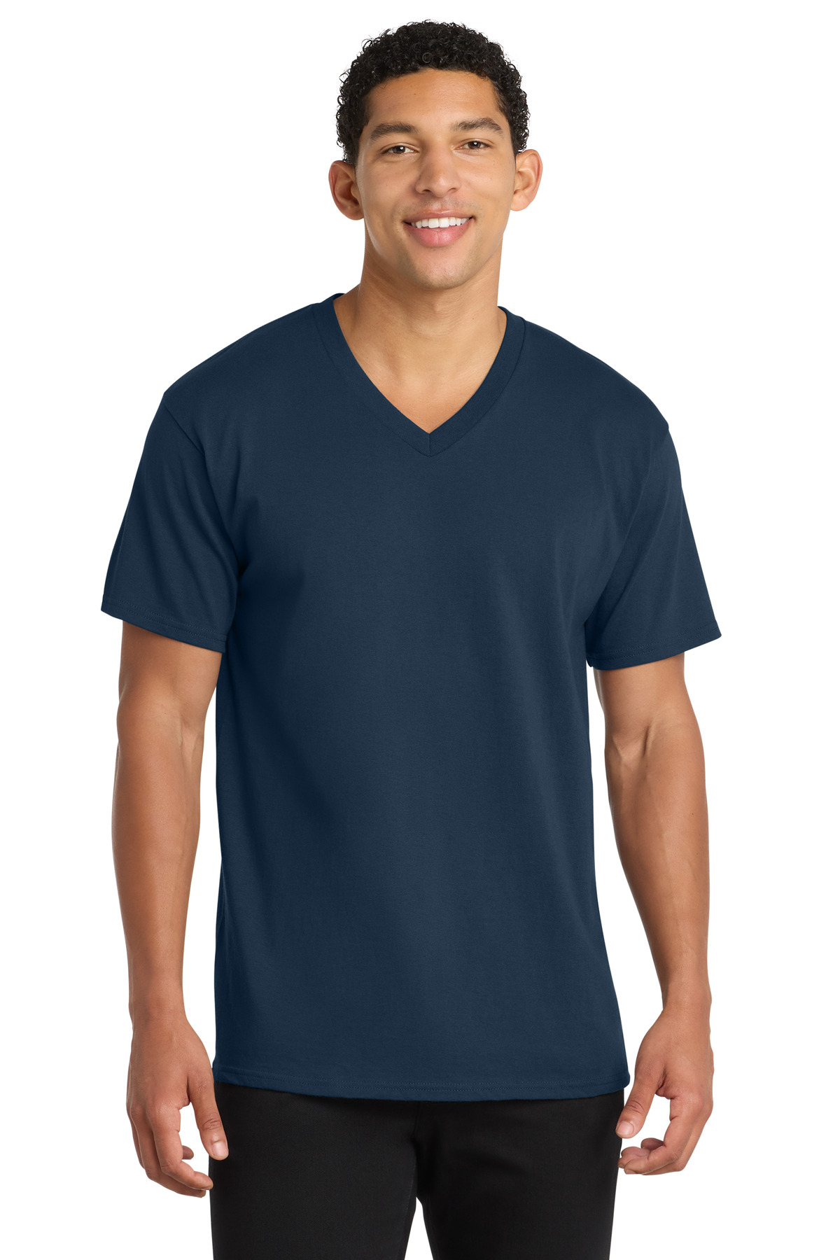 Port & Co Core Cotton V-Neck Tee