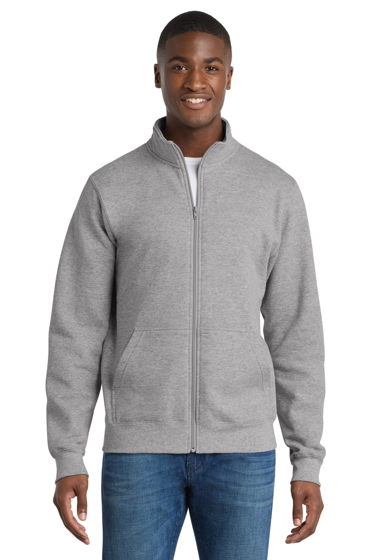 Port & Co Core Fleece Cadet Full-Zip Sweatshirt