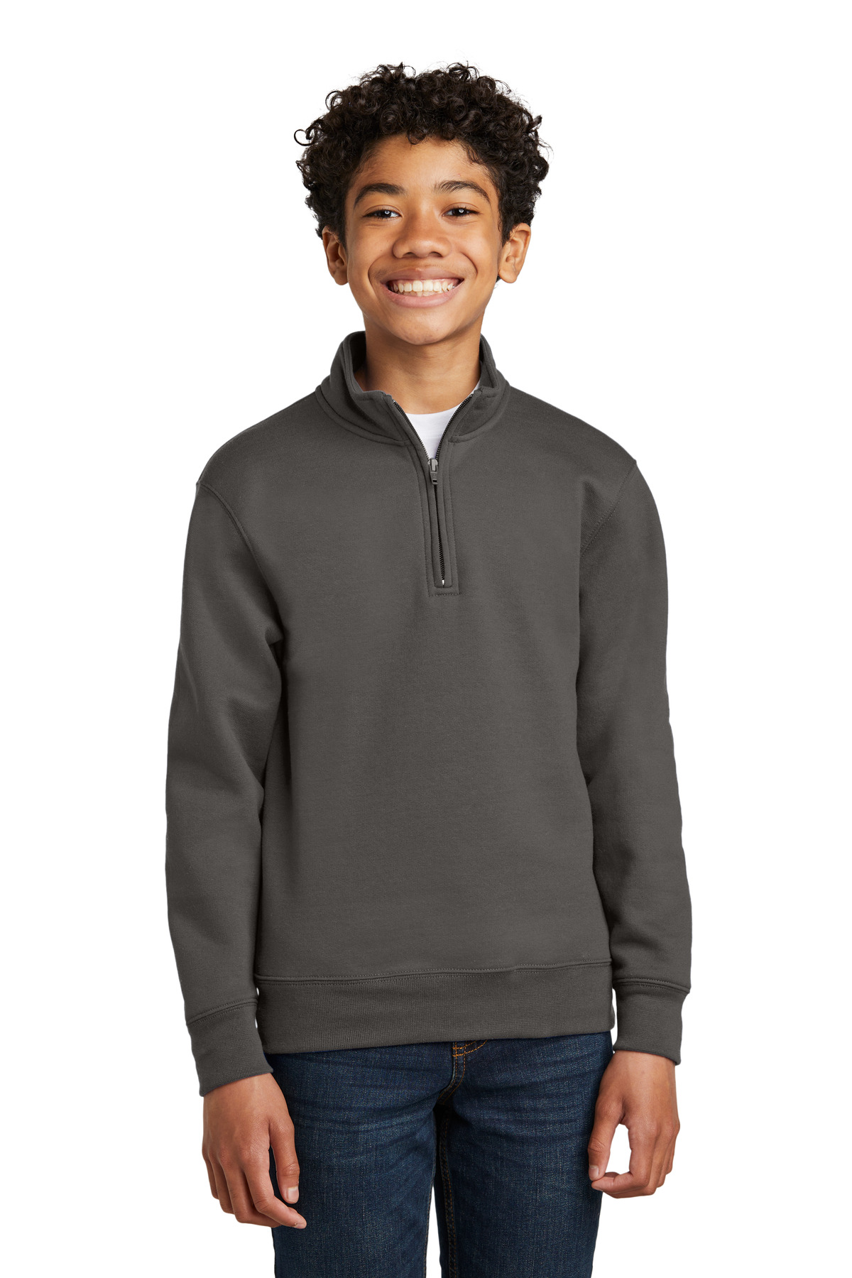 Port & Co Youth Core Fleece 1/4-Zip Pullover Sweatshirt