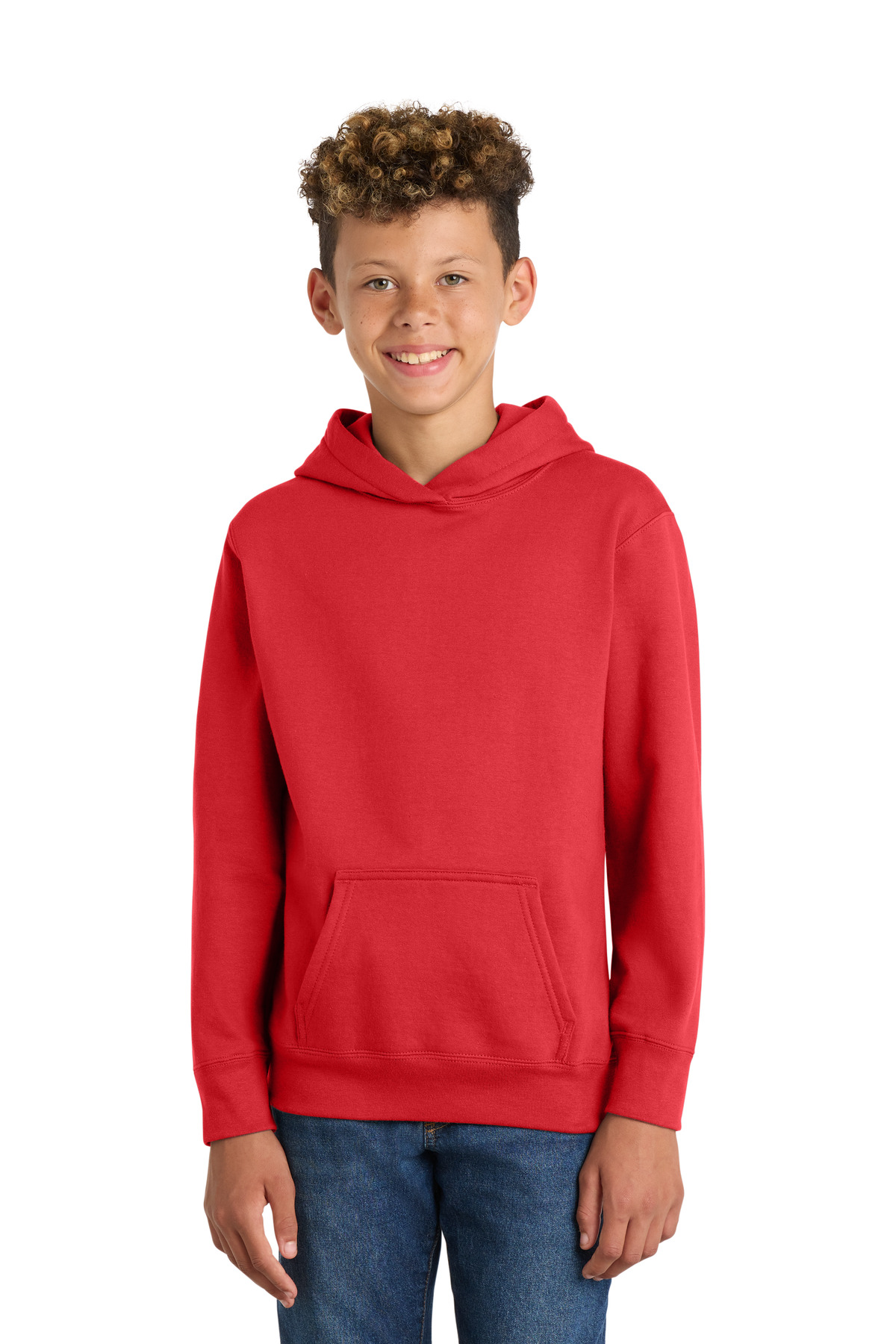 Port & Co Youth Fan Favorite Fleece Pullover Hooded Sweatshirt