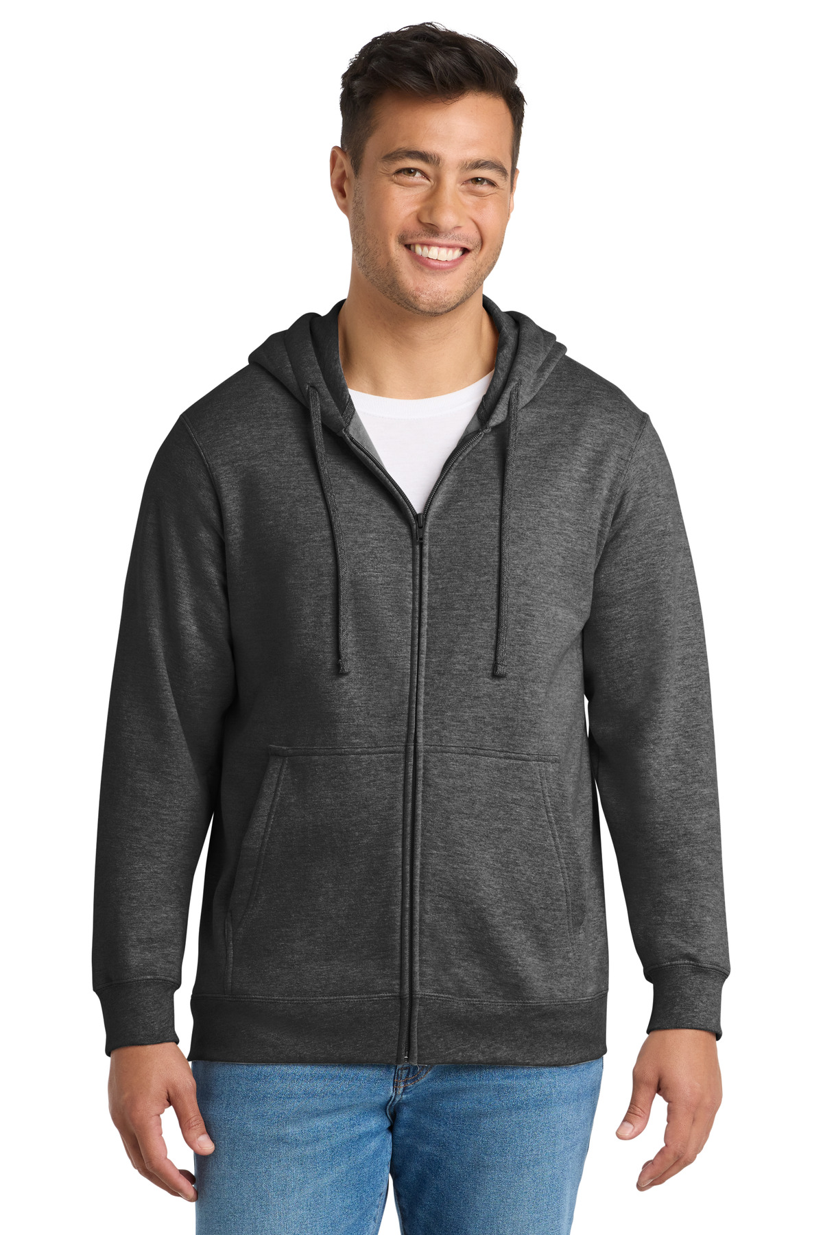 Port & Co Fan Favorite Fleece Full-Zip Hooded Sweatshirt